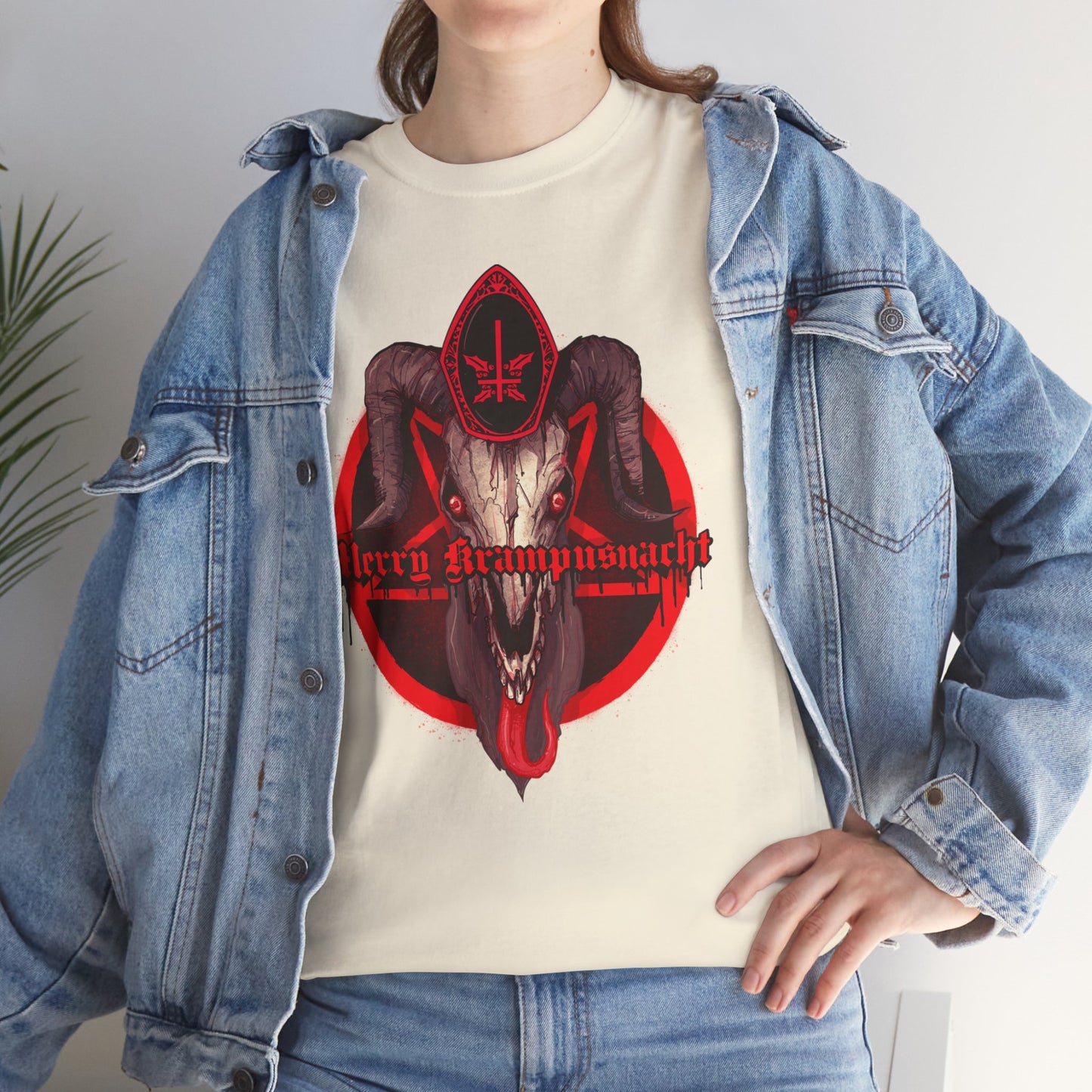 Merry Krampusnacht Unisex Heavy Cotton Tee