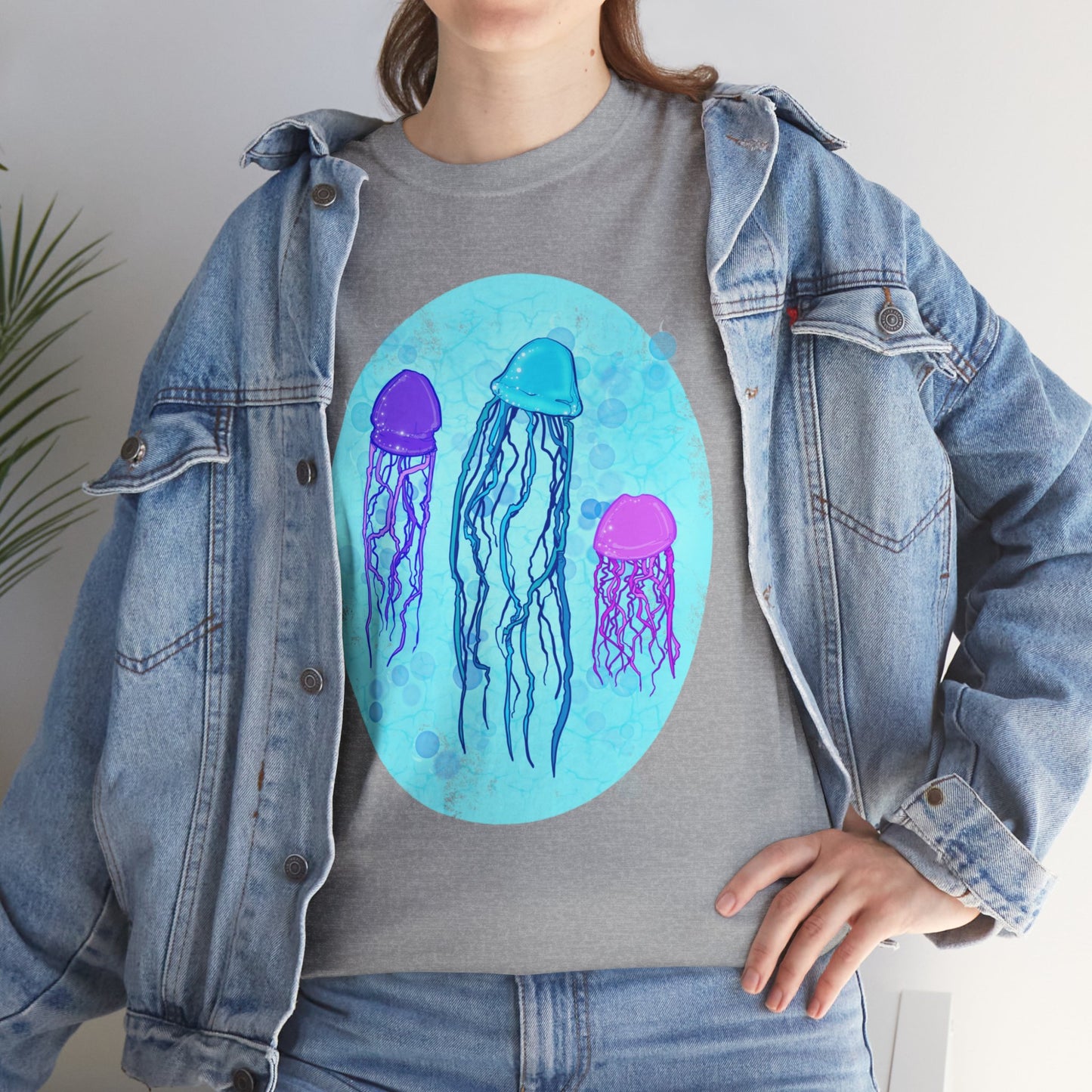 Jellyfish Varieties Unisex Heavy Cotton Tee