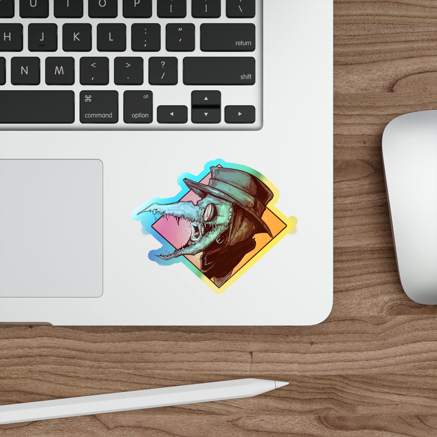 Sick & Tired Holographic Die-cut Stickers