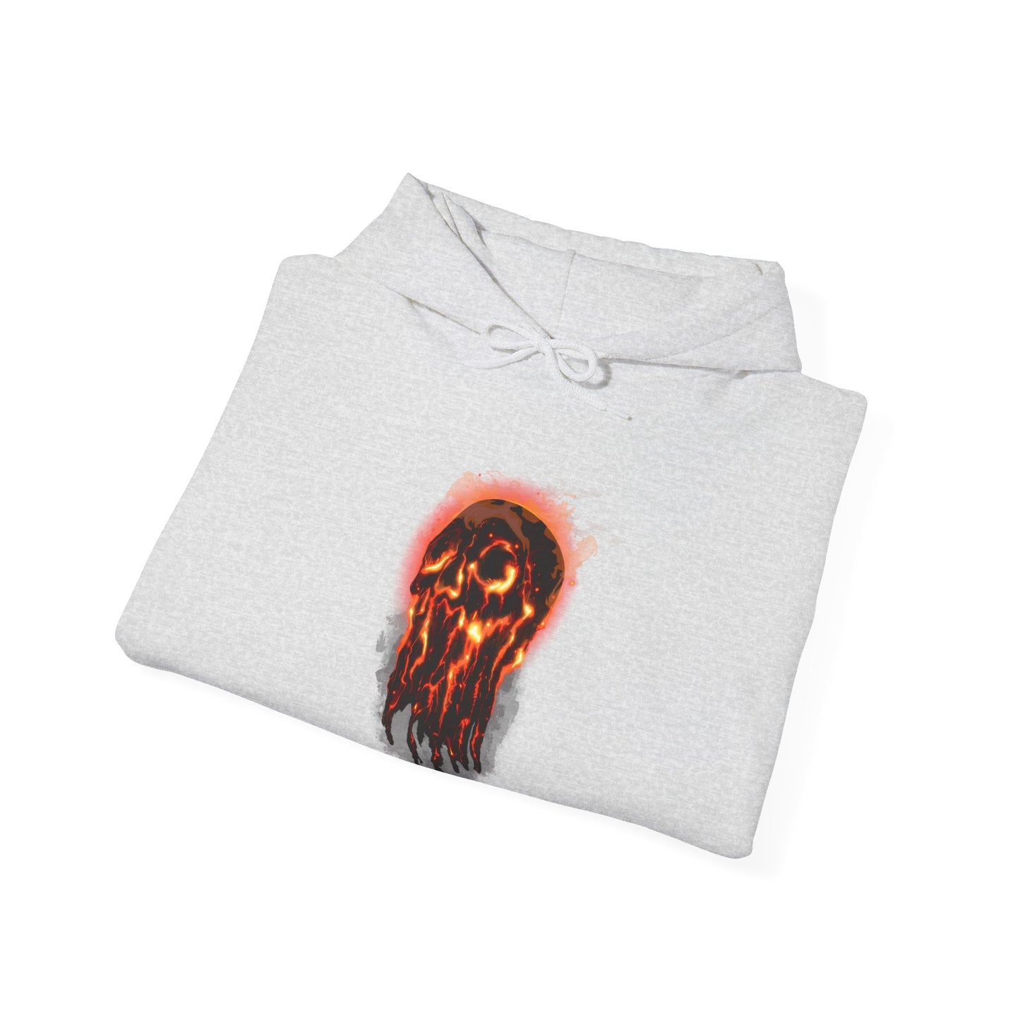 Elemental Skull Fire Unisex Heavy Blend Hooded Sweatshirt