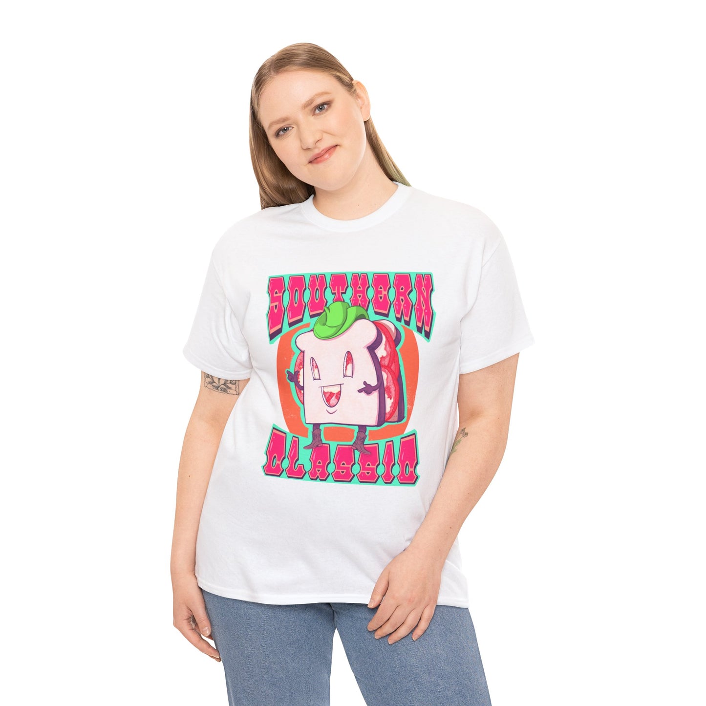 Tomato Sandwich Unisex Heavy Cotton Tee