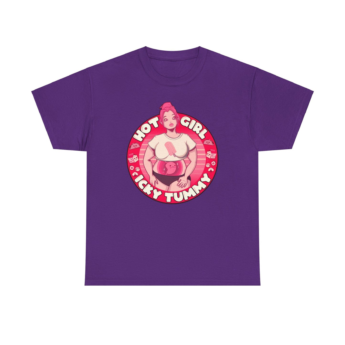 Hot Girl Icky Tummy Unisex Heavy Cotton Tee