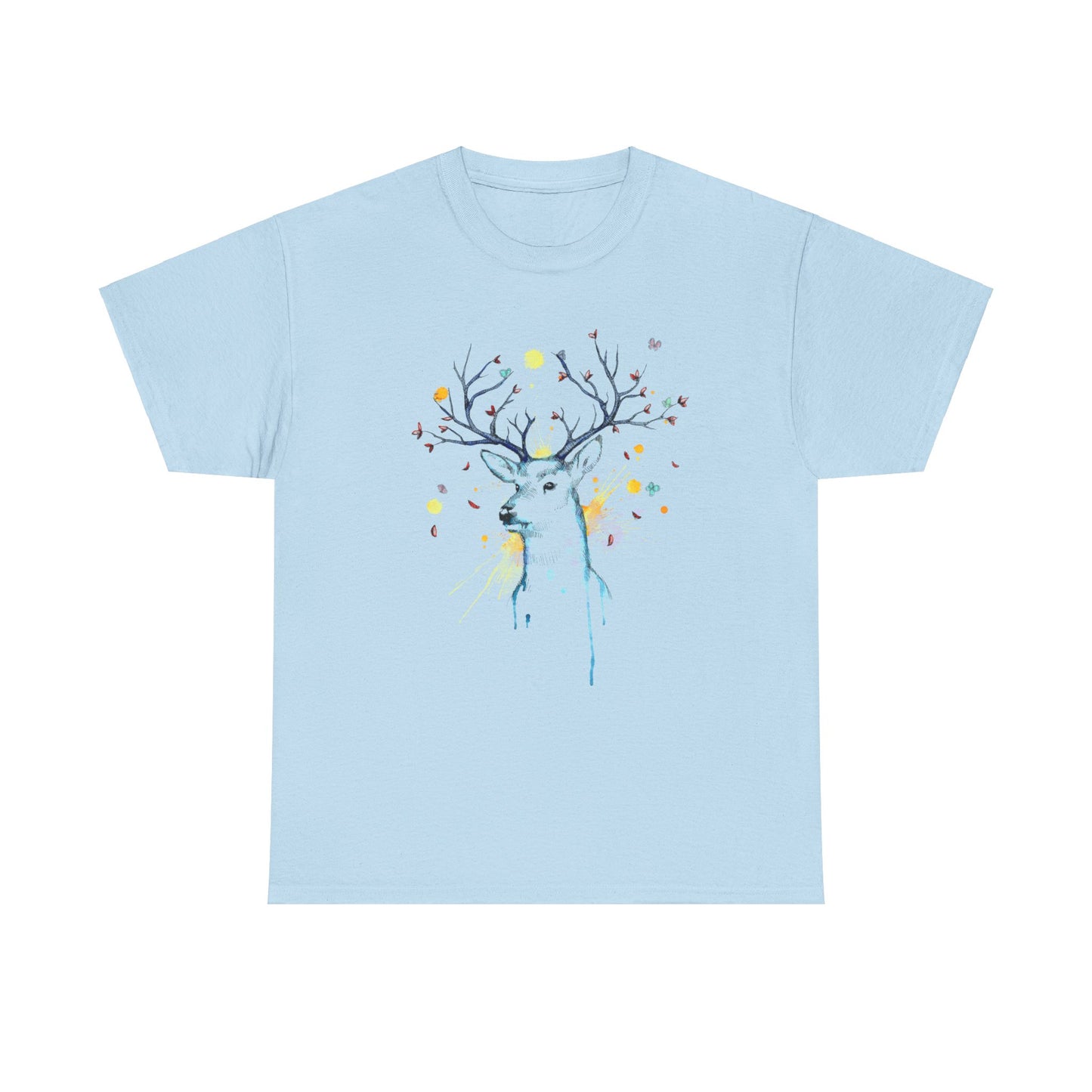 Tree Deer Unisex Heavy Cotton Tee