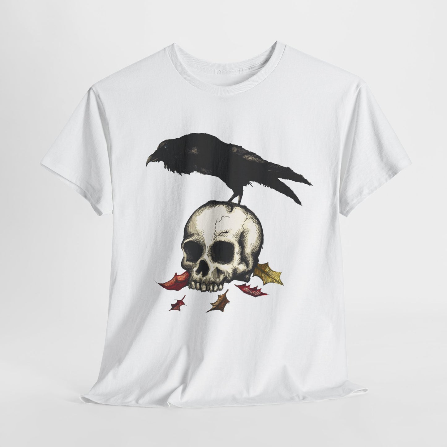 Crow Skull Unisex Heavy Cotton Tee