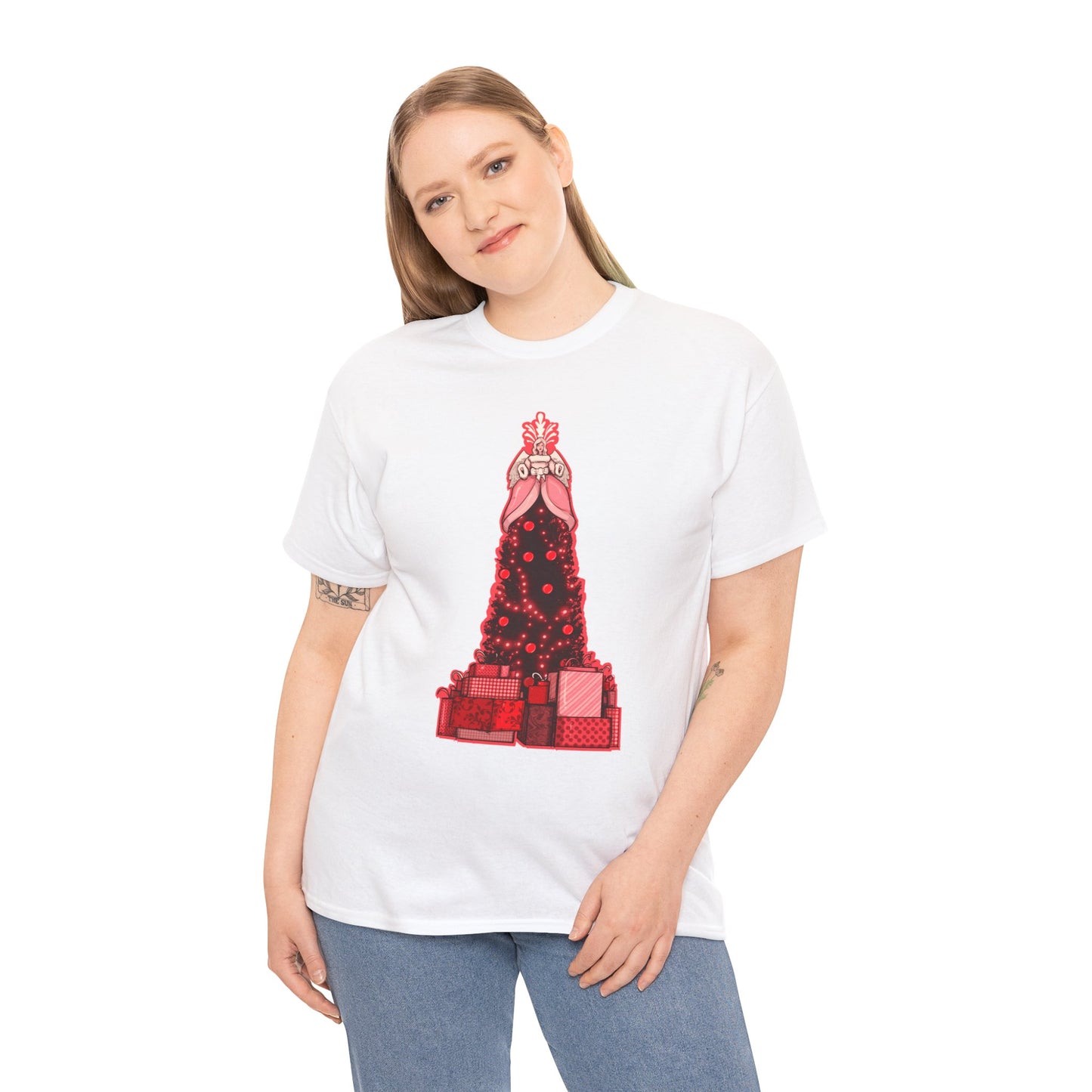 Dickmas Tree Unisex Heavy Cotton Tee