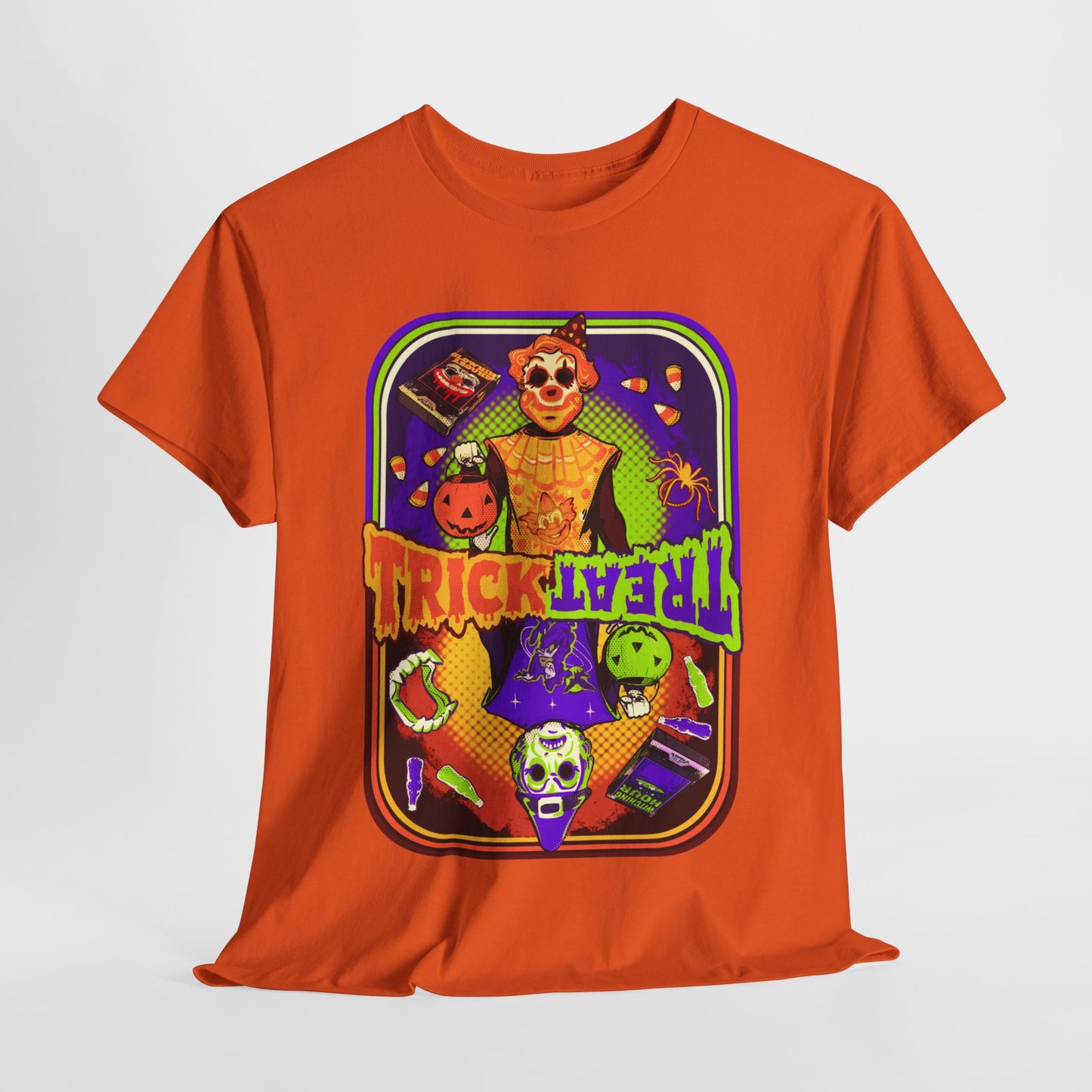 As Above So Below Retro Halloween Unisex Heavy Cotton Tee