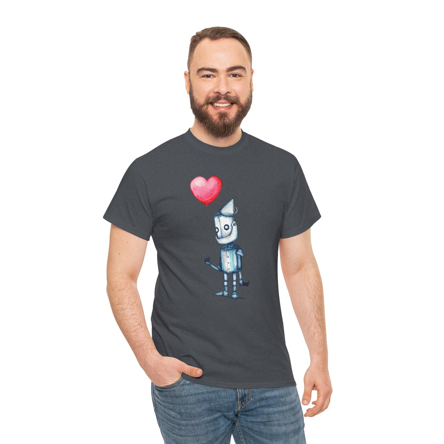 Tinman Gets A Heart Unisex Heavy Cotton Tee