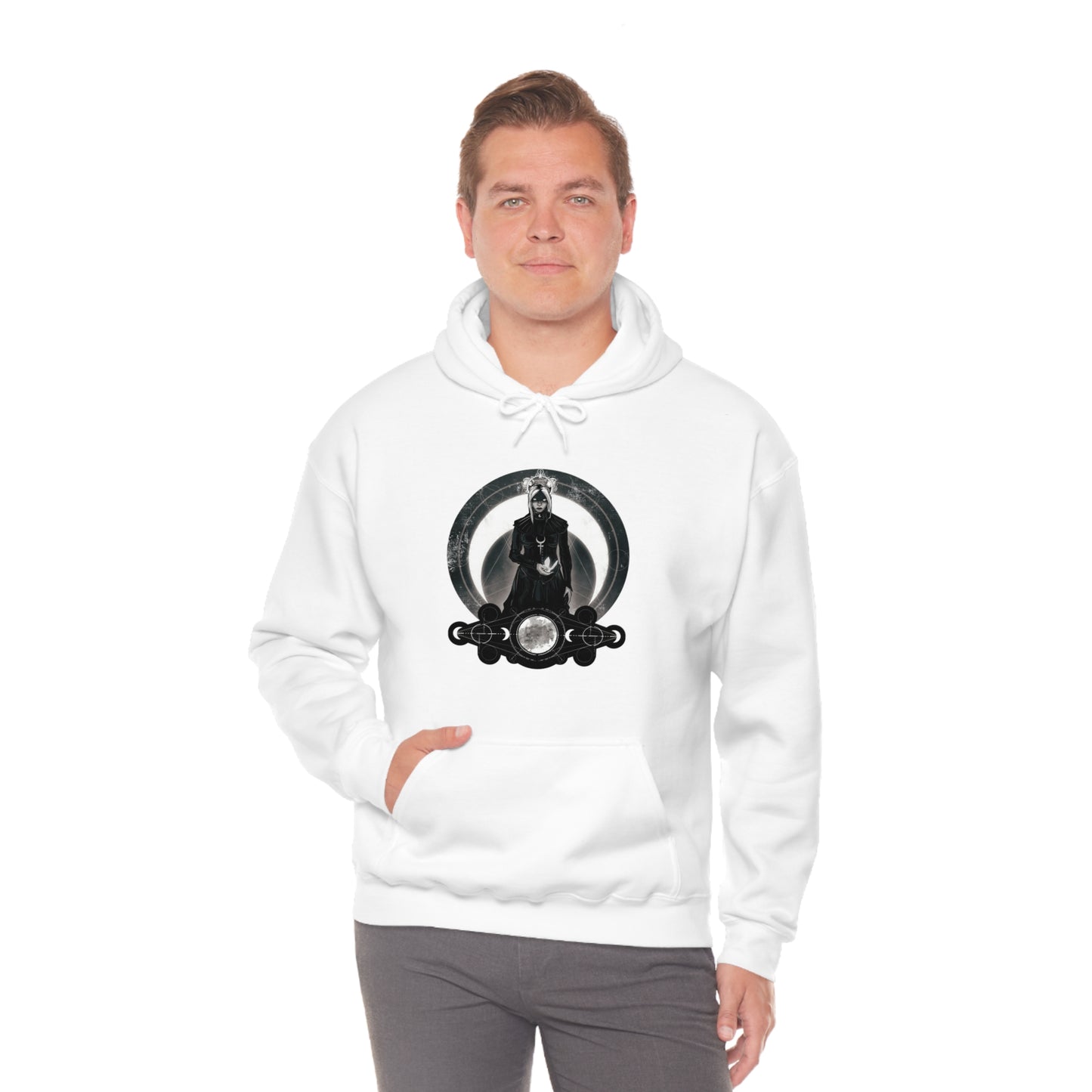 Moon Goddess Unisex Heavy Blend Hooded Sweatshirt