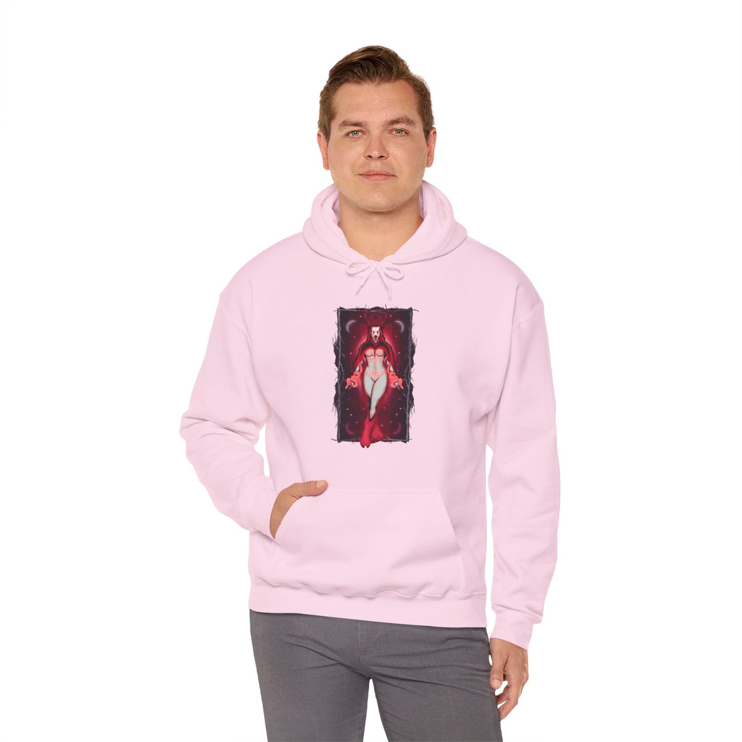Female Wendigo Unisex Heavy Blend Hooded Sweatshirt
