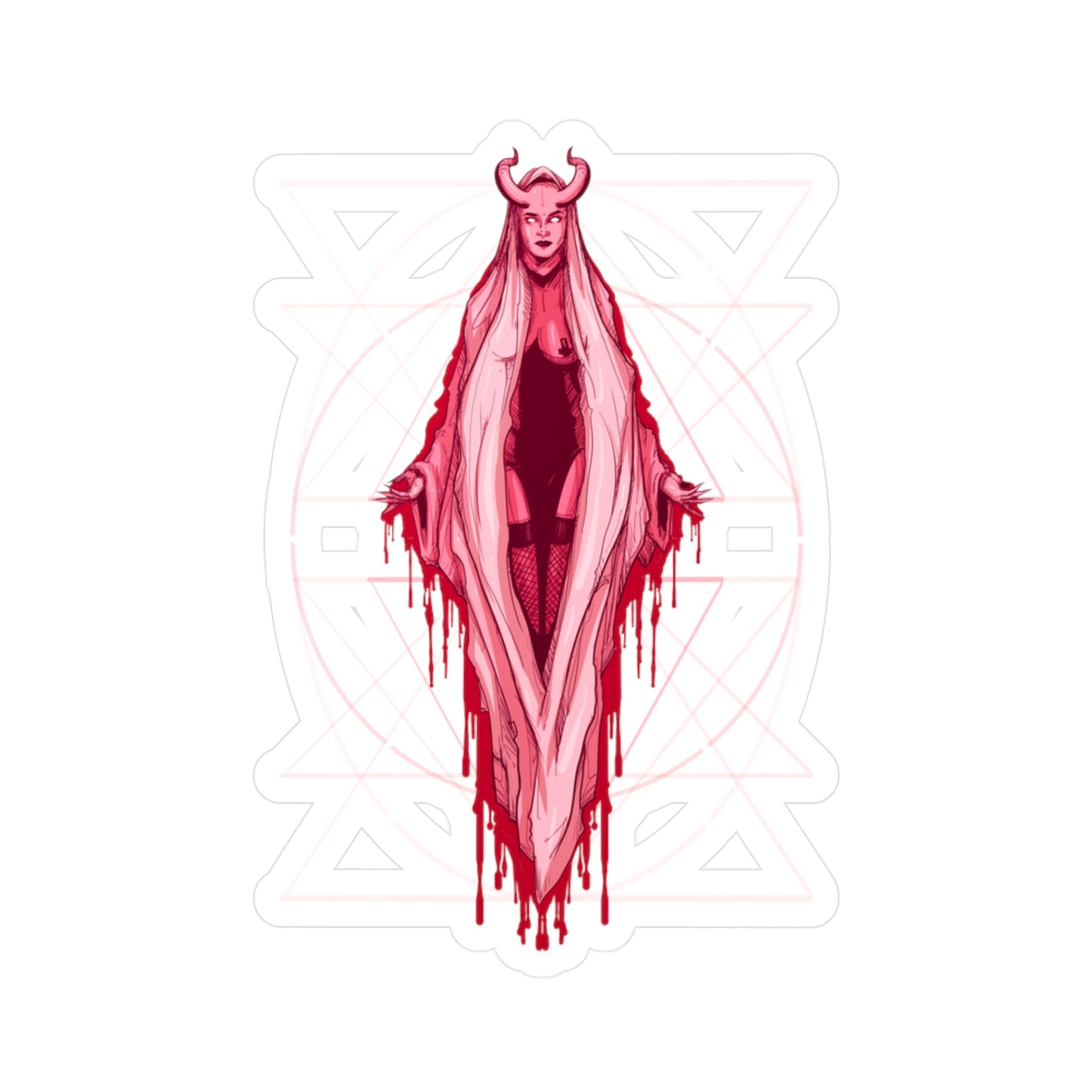 Vagina Mary Kiss-Cut Vinyl Decal