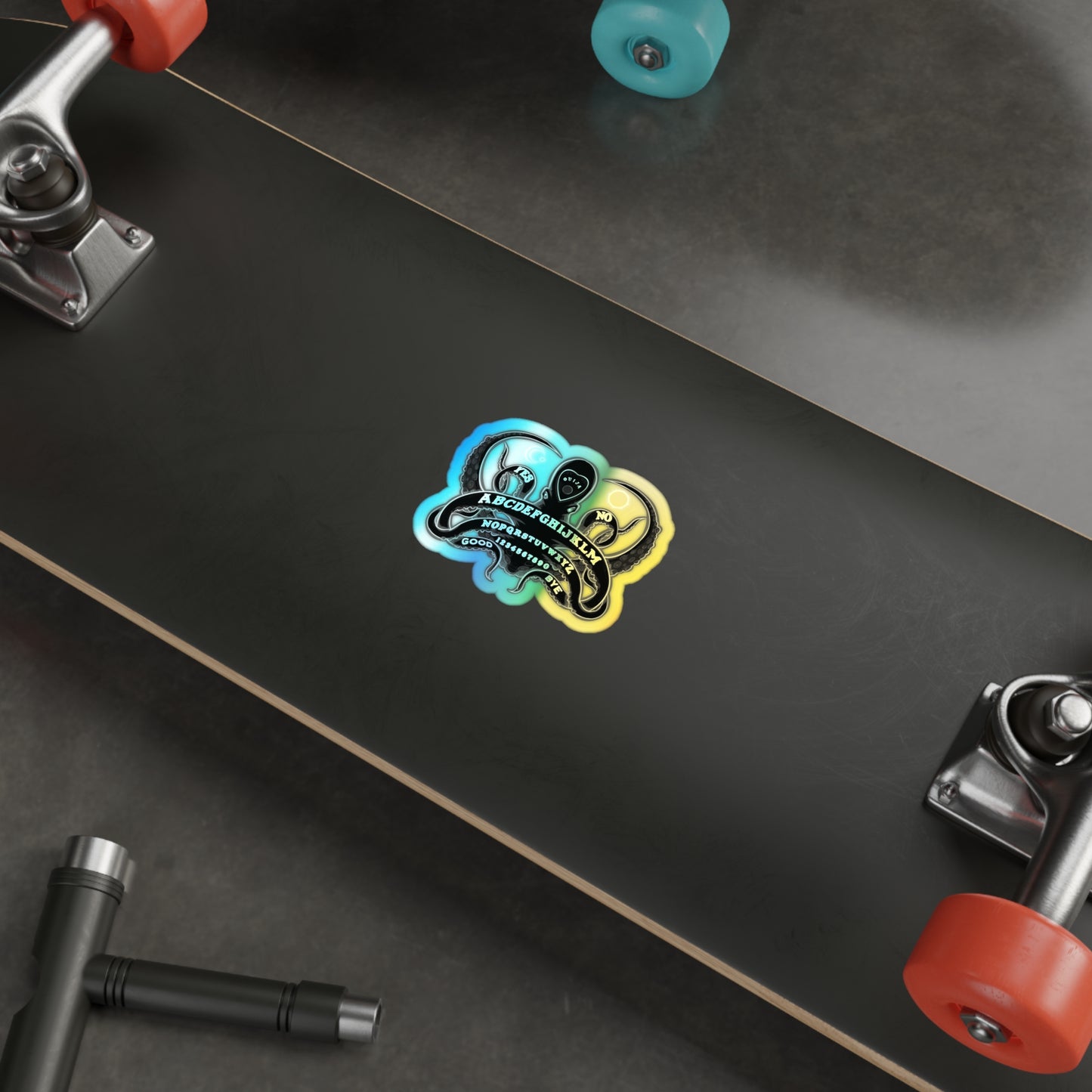 Ouija-Pus Holographic Die-cut Stickers
