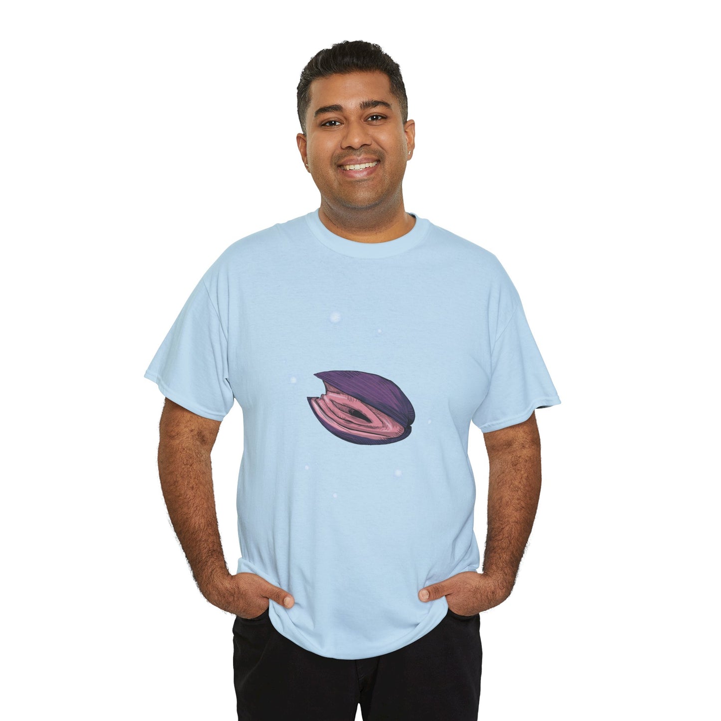 Pink Clam Unisex Heavy Cotton Tee