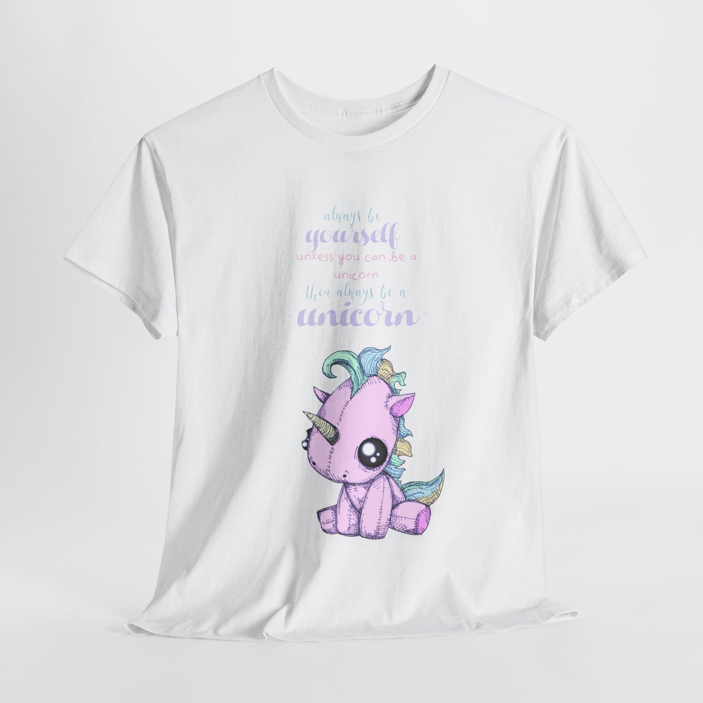 Be Yourself Unicorn Unisex Heavy Cotton Tee