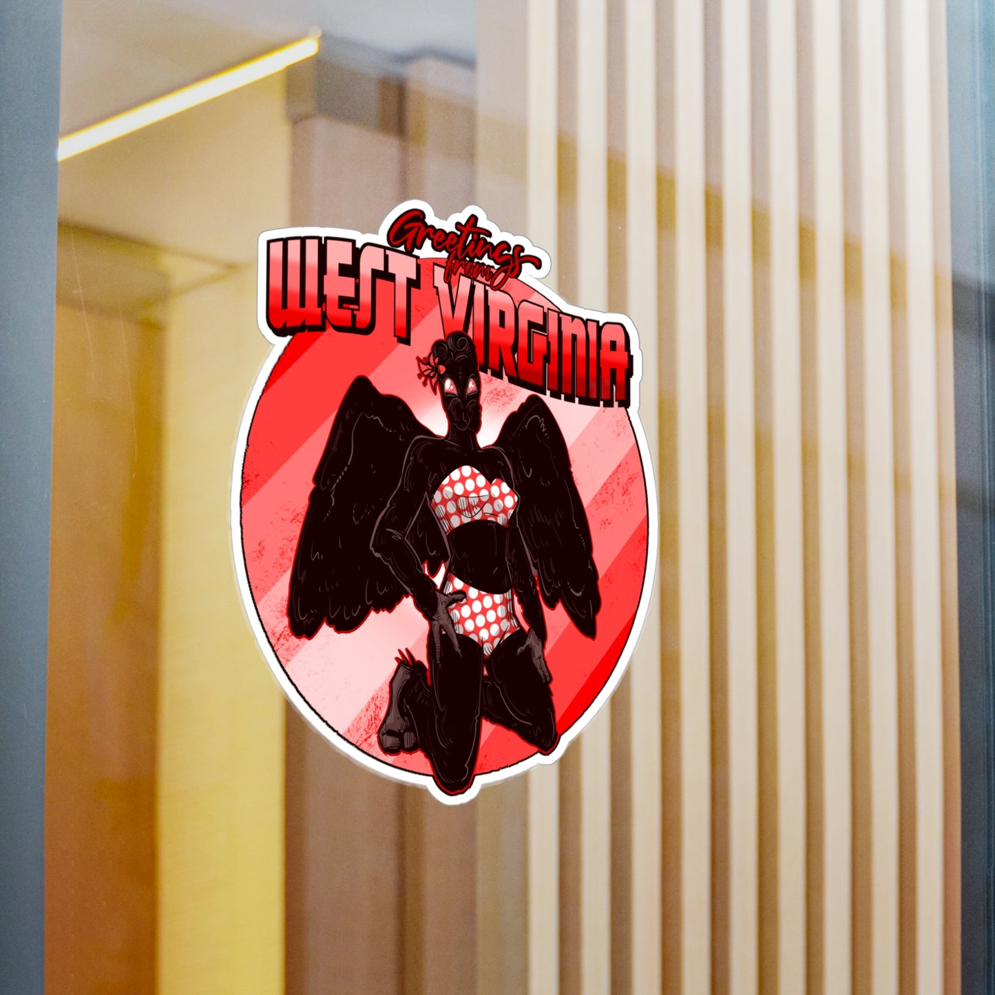 Cryptid Pinup: West Virginia Kiss-Cut Vinyl Decal