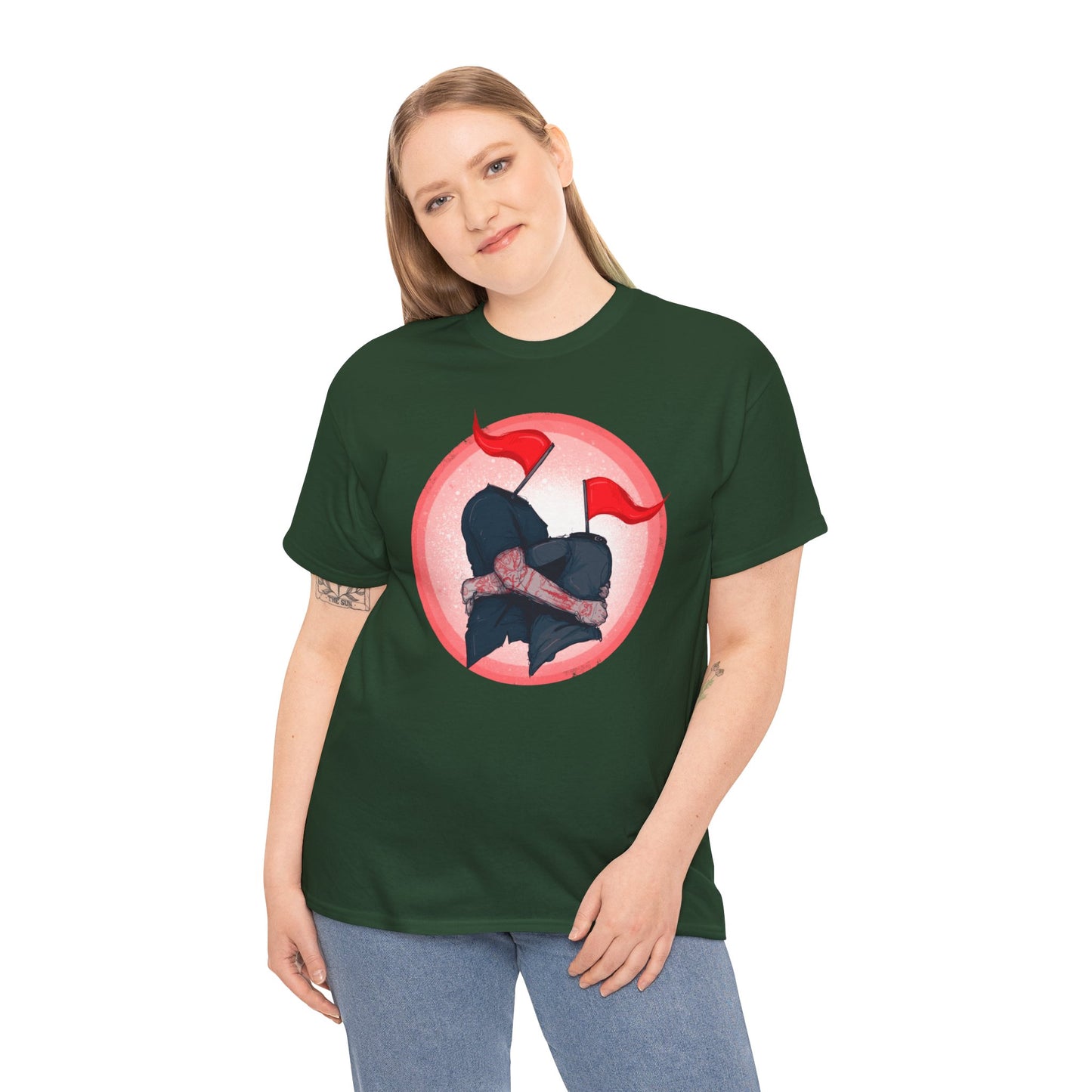 Red Flags Unisex Heavy Cotton Tee