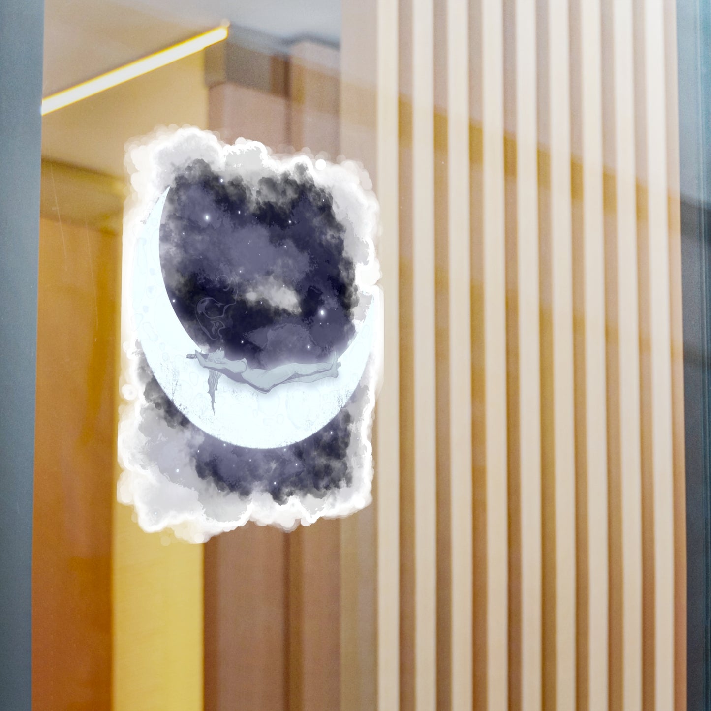 The Girl Who Loved The Moon Kiss-Cut Vinyl Decal