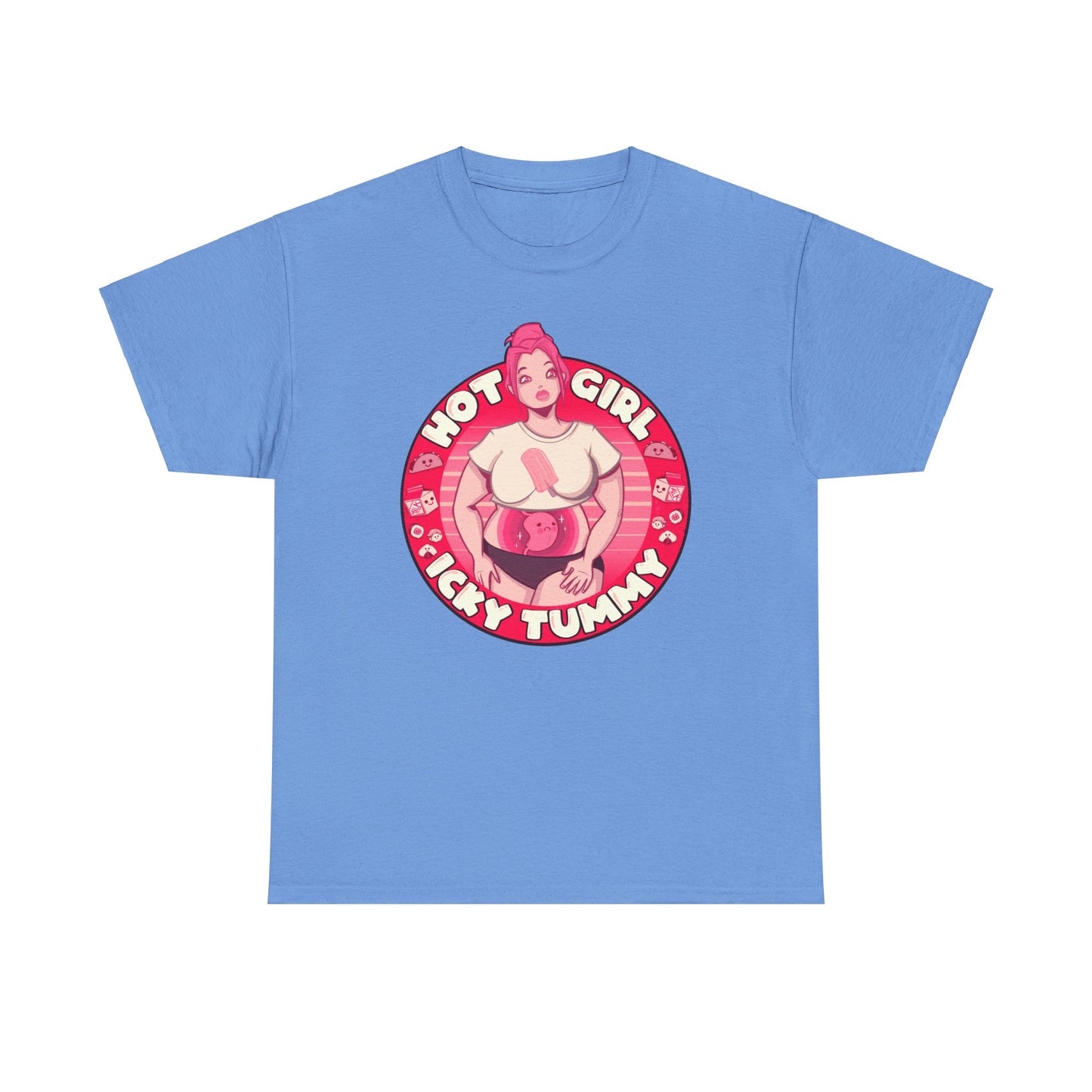 Hot Girl Icky Tummy Unisex Heavy Cotton Tee