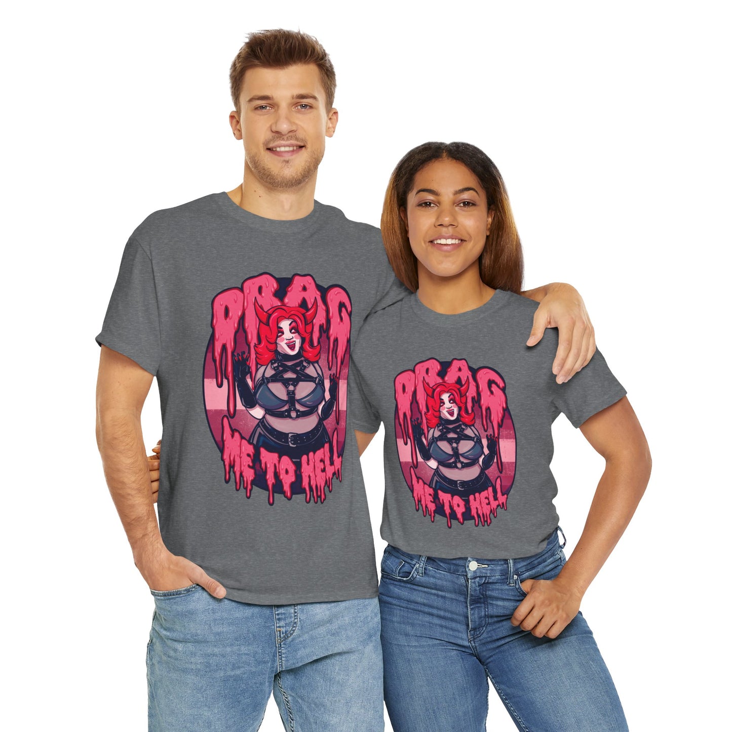 Drag Me To Hell Unisex Heavy Cotton Tee