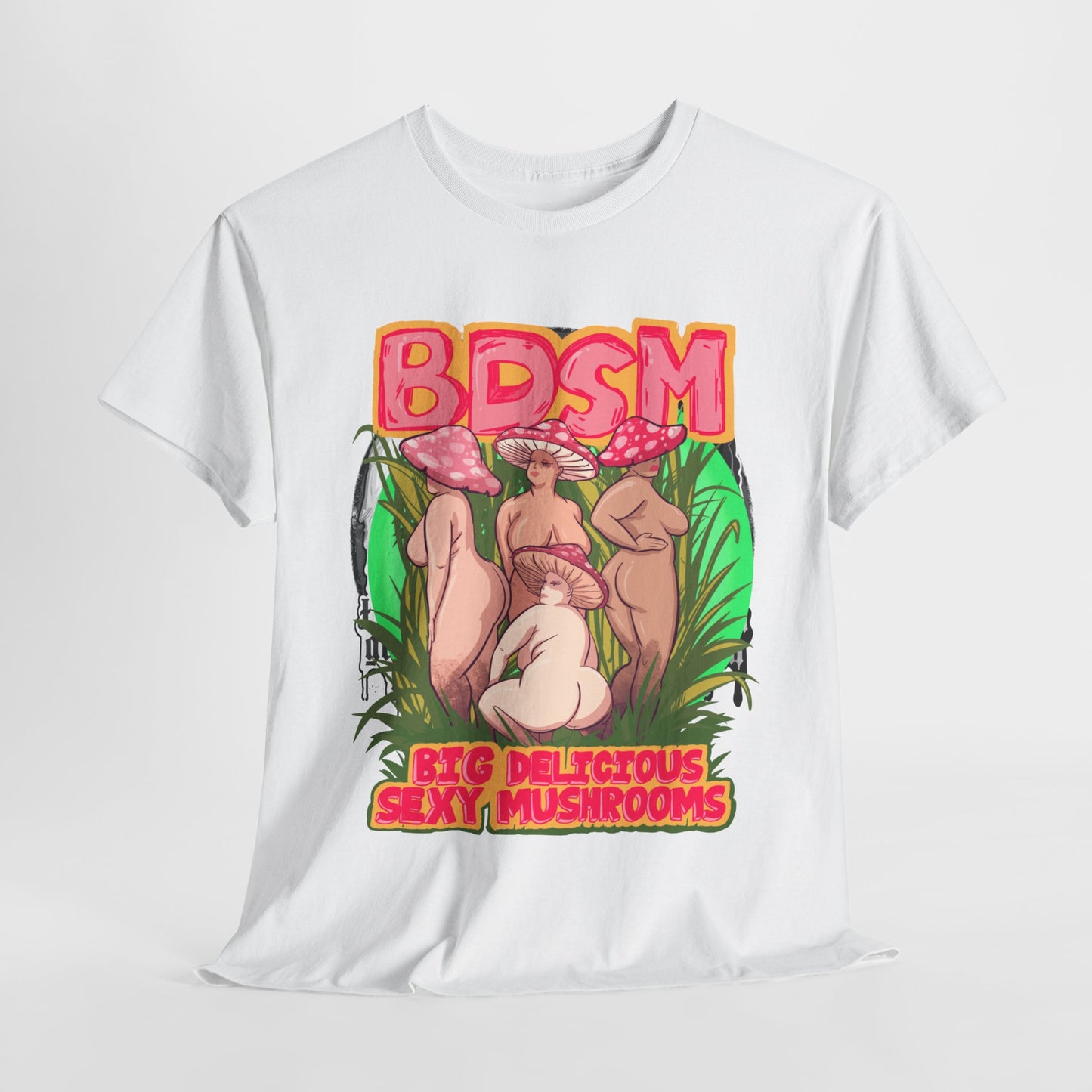 Big Delicious Sexy Mushrooms Unisex Heavy Cotton Tee