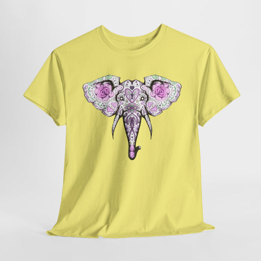 Sugar Skull Elephant Unisex Heavy Cotton Tee