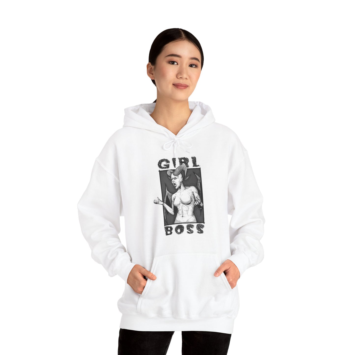 Girl Boss Unisex Heavy Blend Hooded Sweatshirt