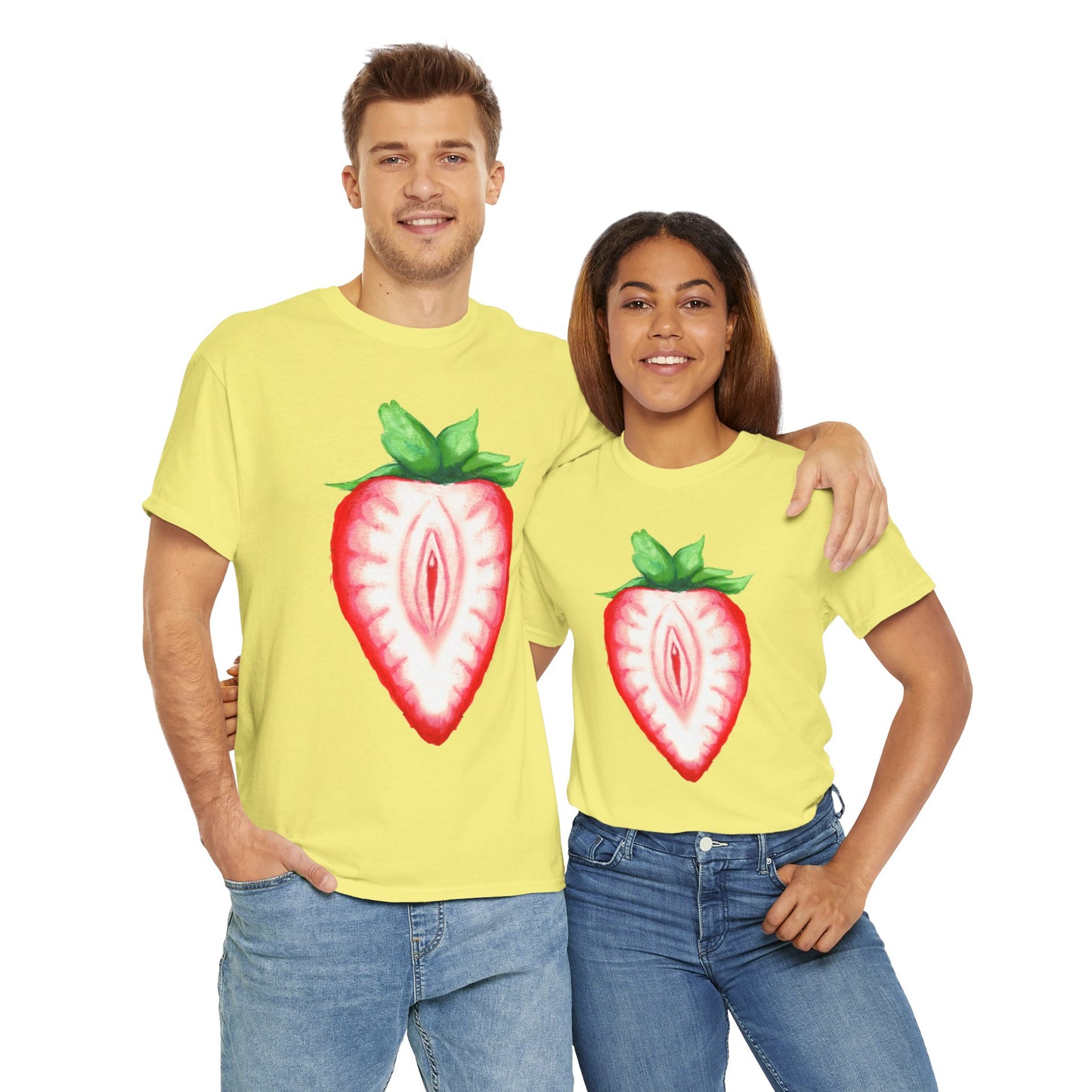 Juicy Strawberry Unisex Heavy Cotton Tee