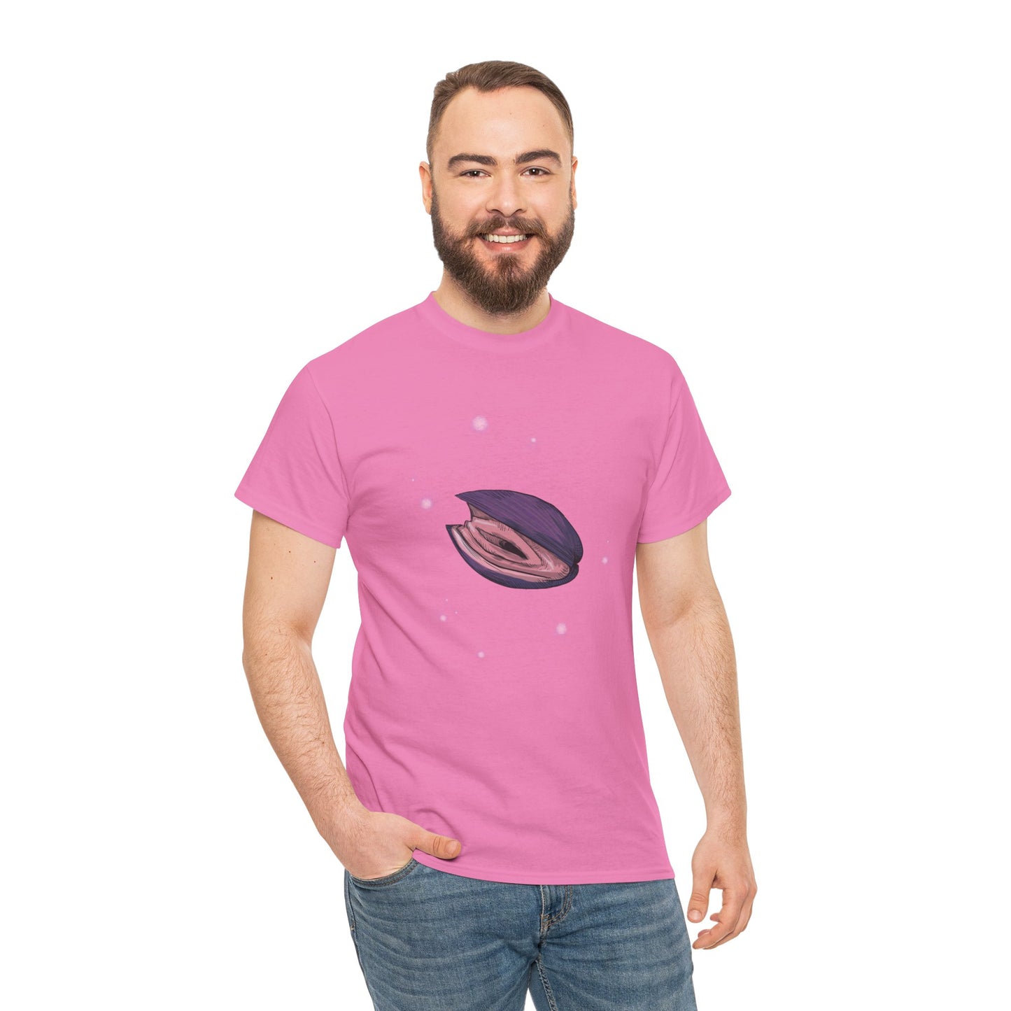 Pink Clam Unisex Heavy Cotton Tee