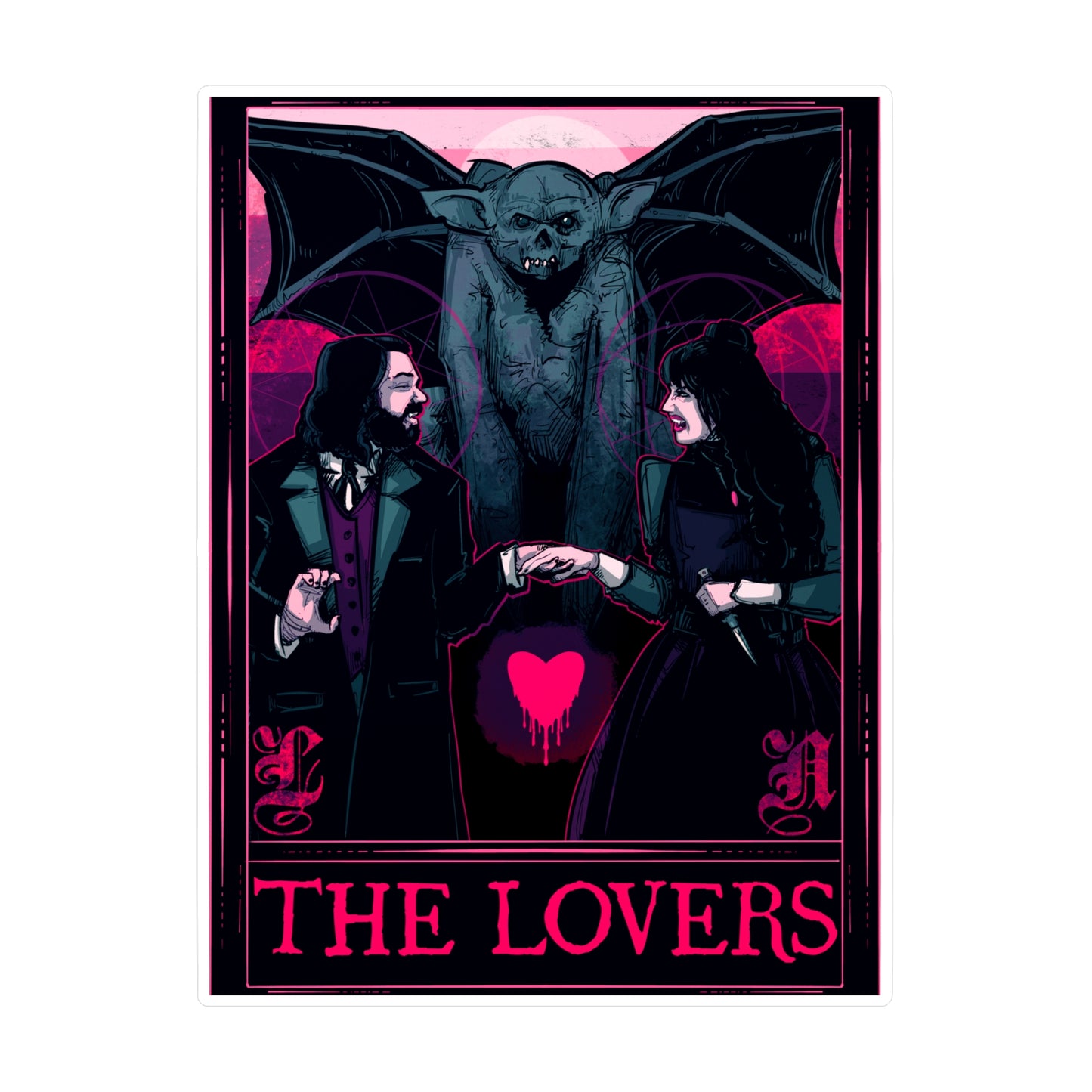 The Vampire Lovers Kiss-Cut Vinyl Decal