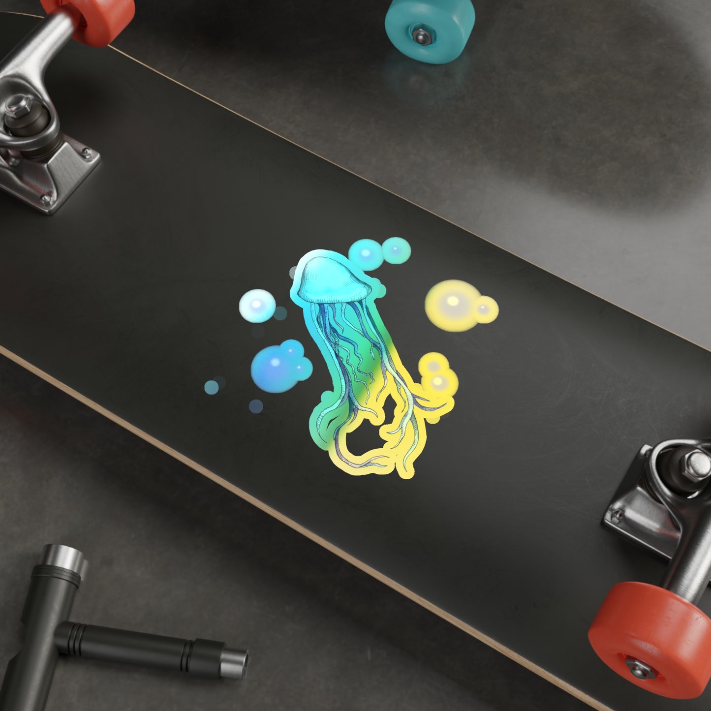 KY Jellyfish Holographic Die-cut Stickers