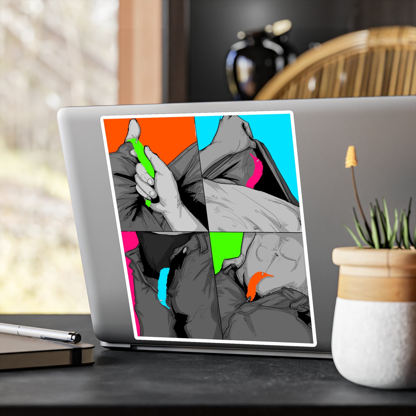Worm Pics Kiss-Cut Vinyl Decal