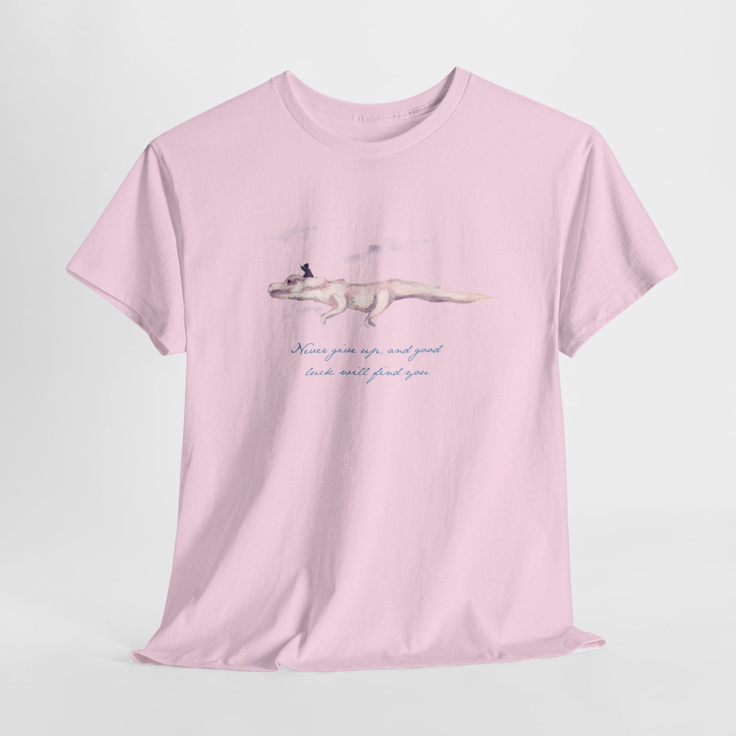 Never Give Up Unisex Heavy Cotton Tee
