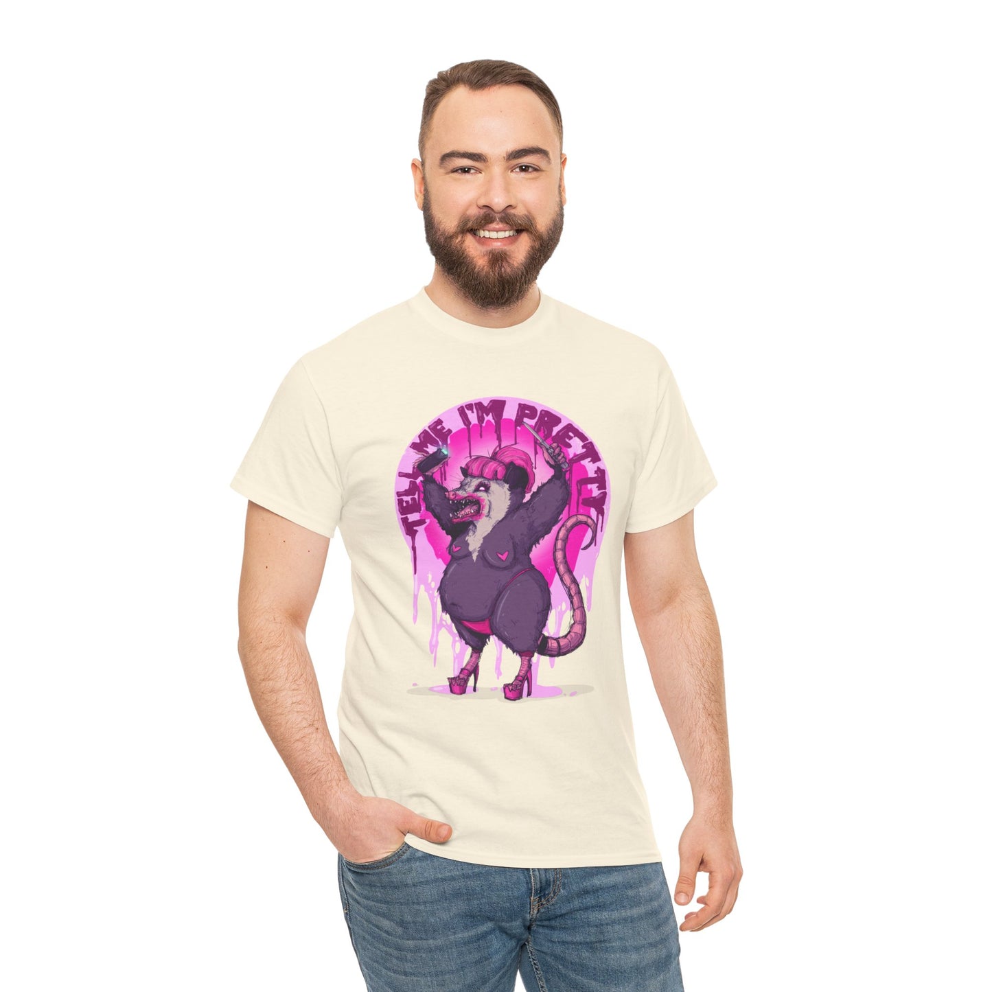 Pretty Opossum Unisex Heavy Cotton Tee