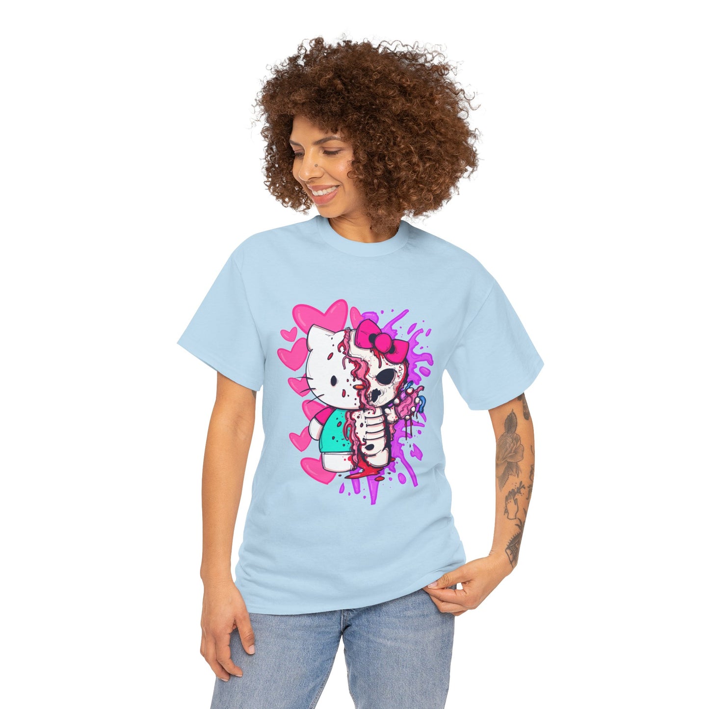 Zombie Kitty Unisex Heavy Cotton Patreon Tee