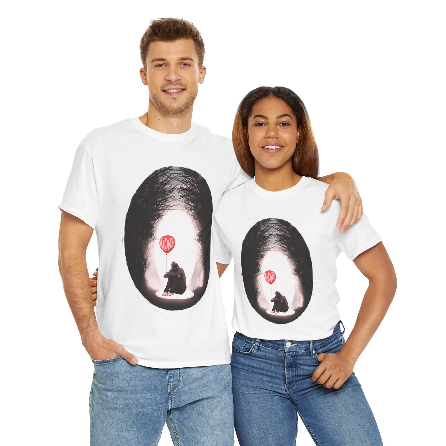 Forever Alone Unisex Heavy Cotton Tee
