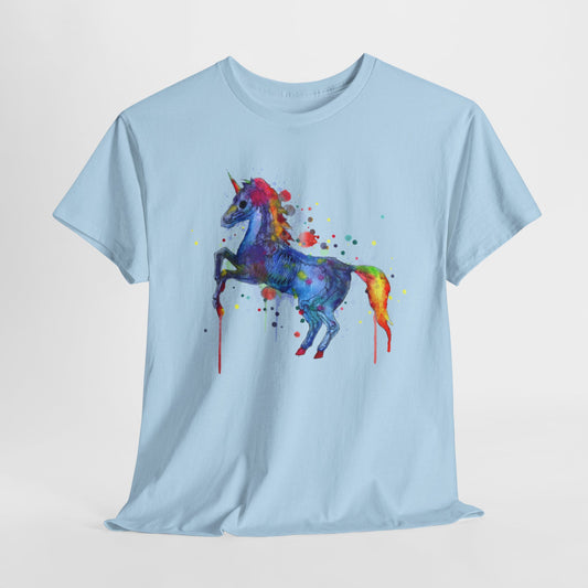 Unicorn Skeleton Unisex Heavy Cotton Tee