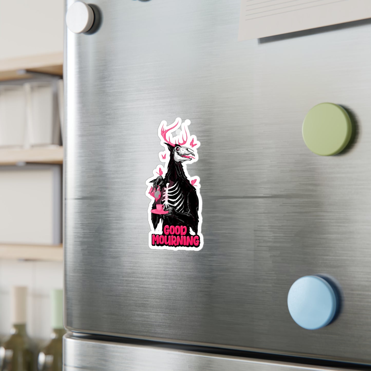 Good Mourning Kiss-Cut Vinyl Decal