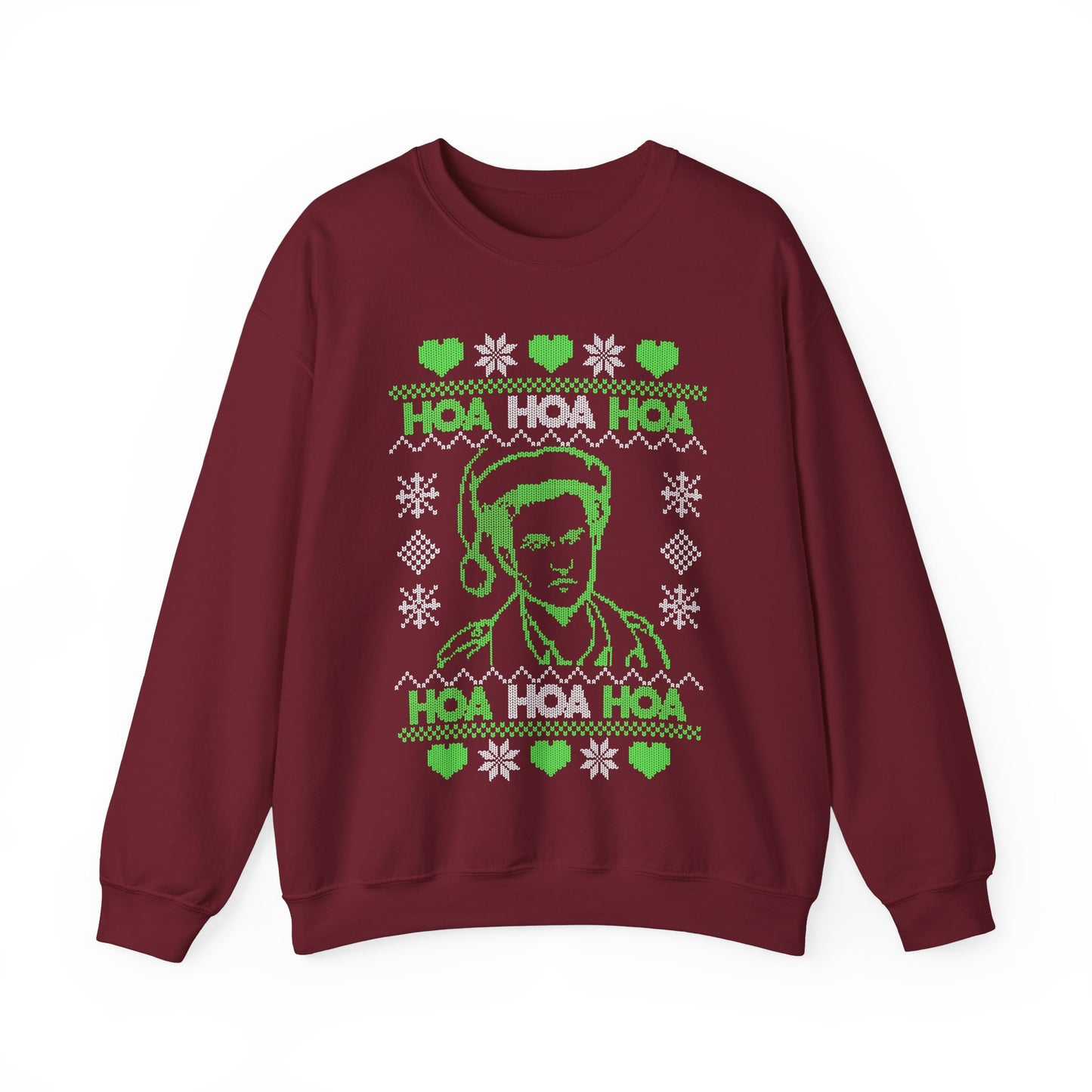 HOA HOA HOA Christmas (Green) Unisex Heavy Blend™ Crewneck Sweatshirt
