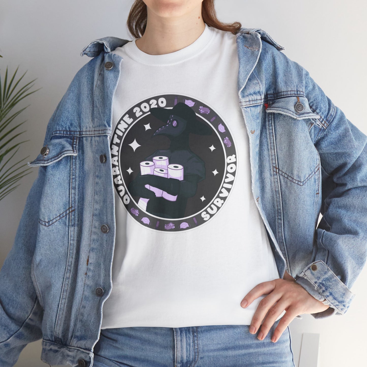 Quarantine 2020 Survivor Unisex Heavy Cotton Tee