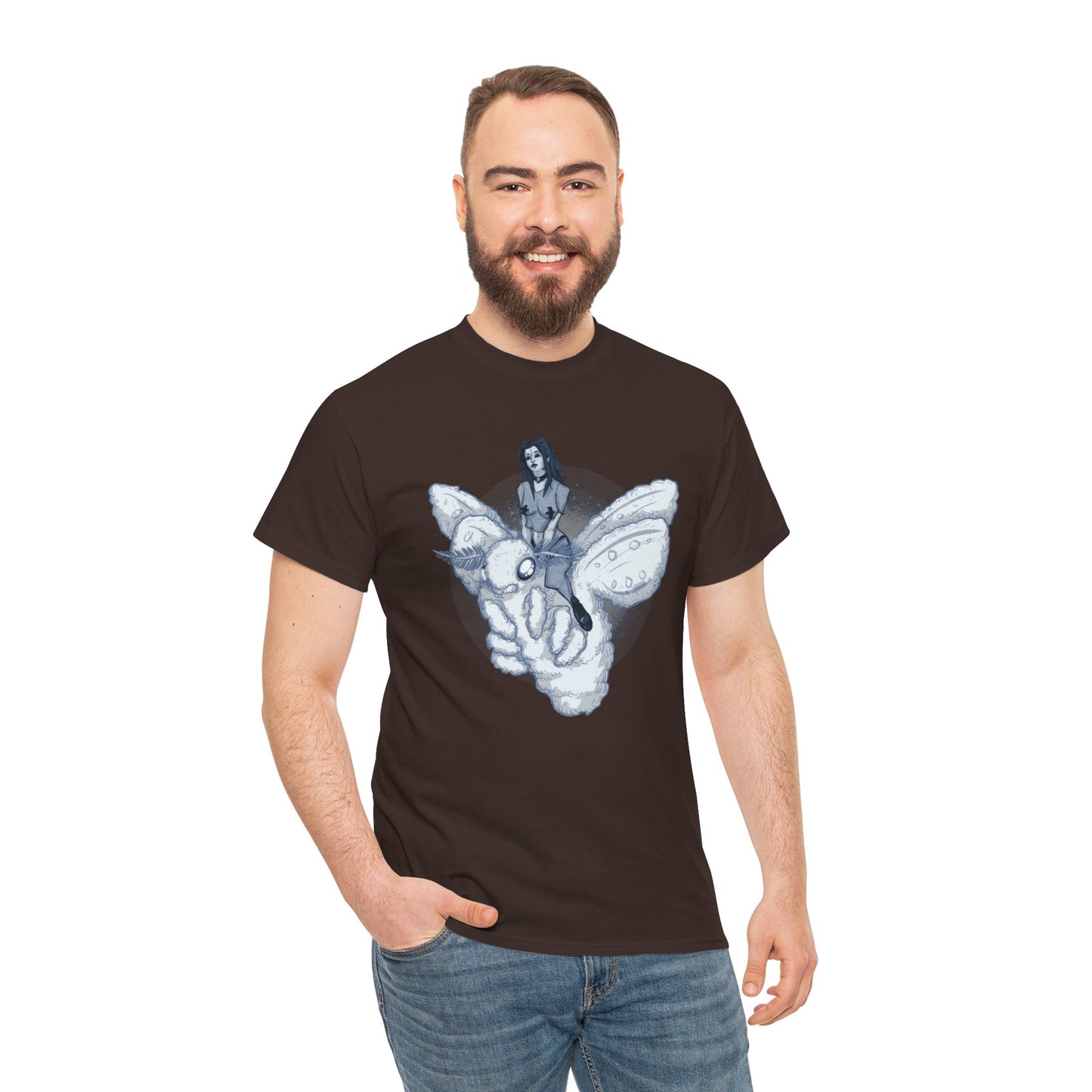 Goth On A Moth Unisex Heavy Cotton Tee