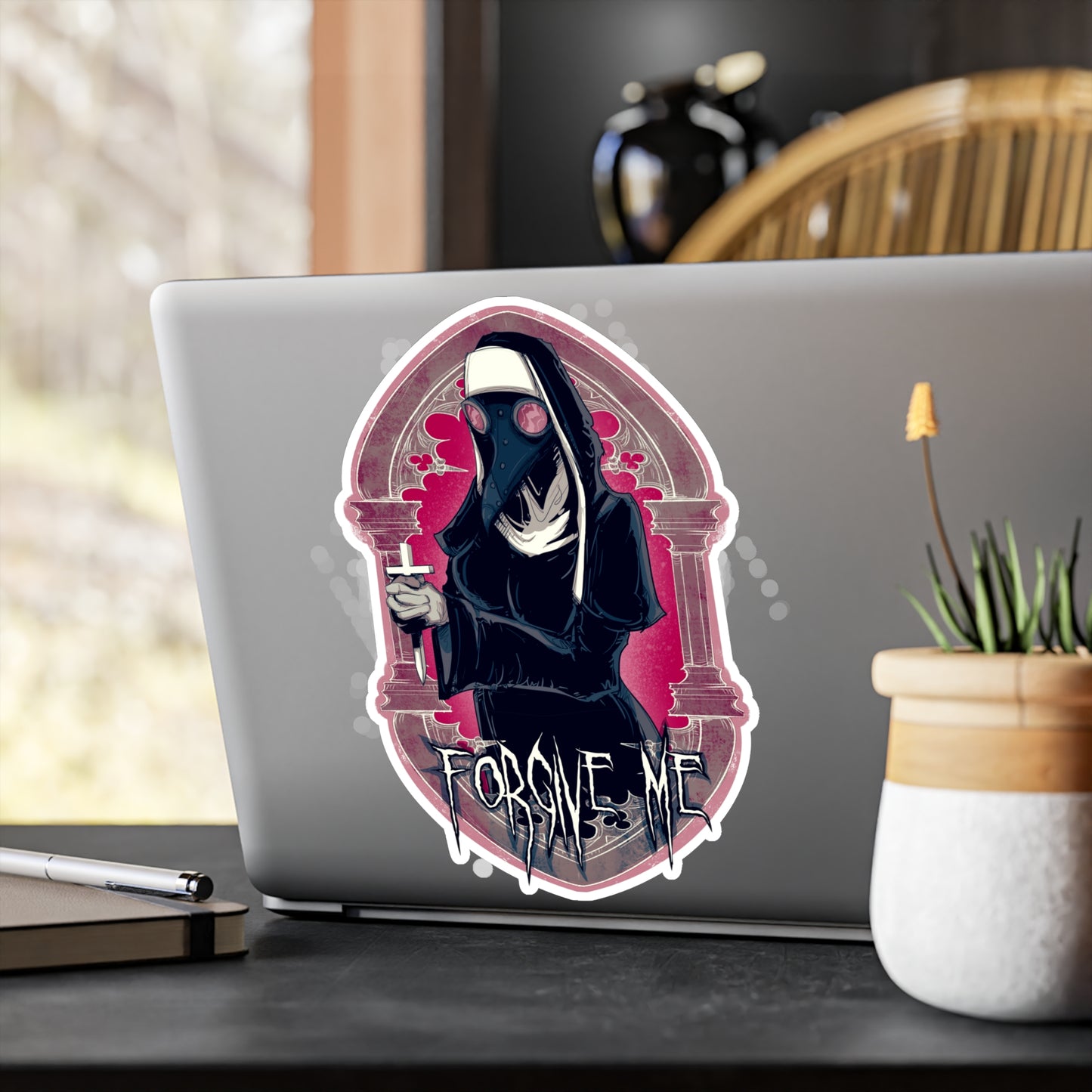 Forgive Me Kiss-Cut Vinyl Decal