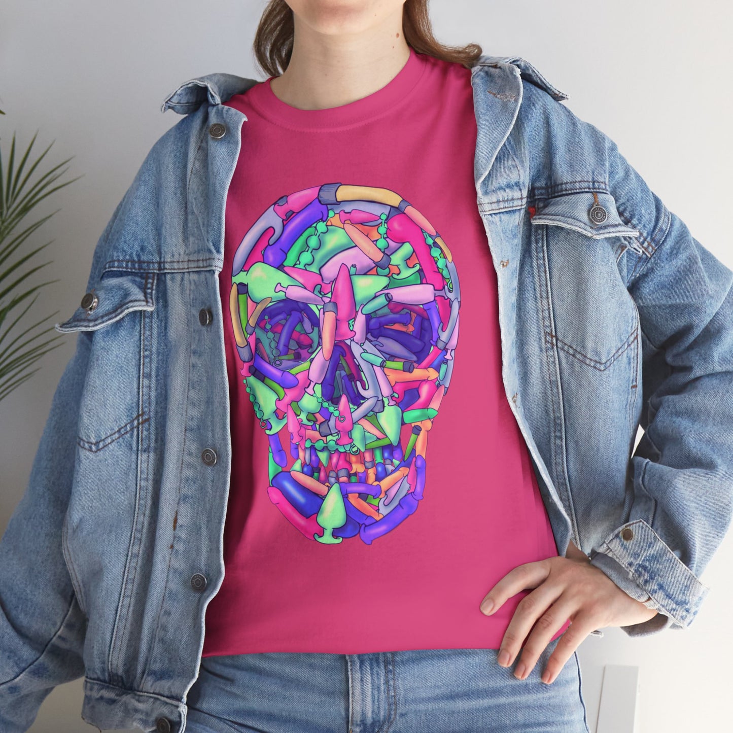 Sex Toy Skull Unisex Heavy Cotton Tee