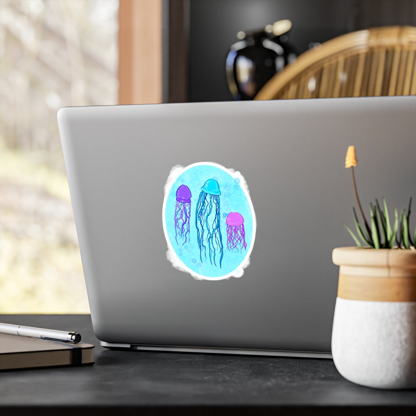 Jellyfish Varieties Kiss-Cut Vinyl Decal