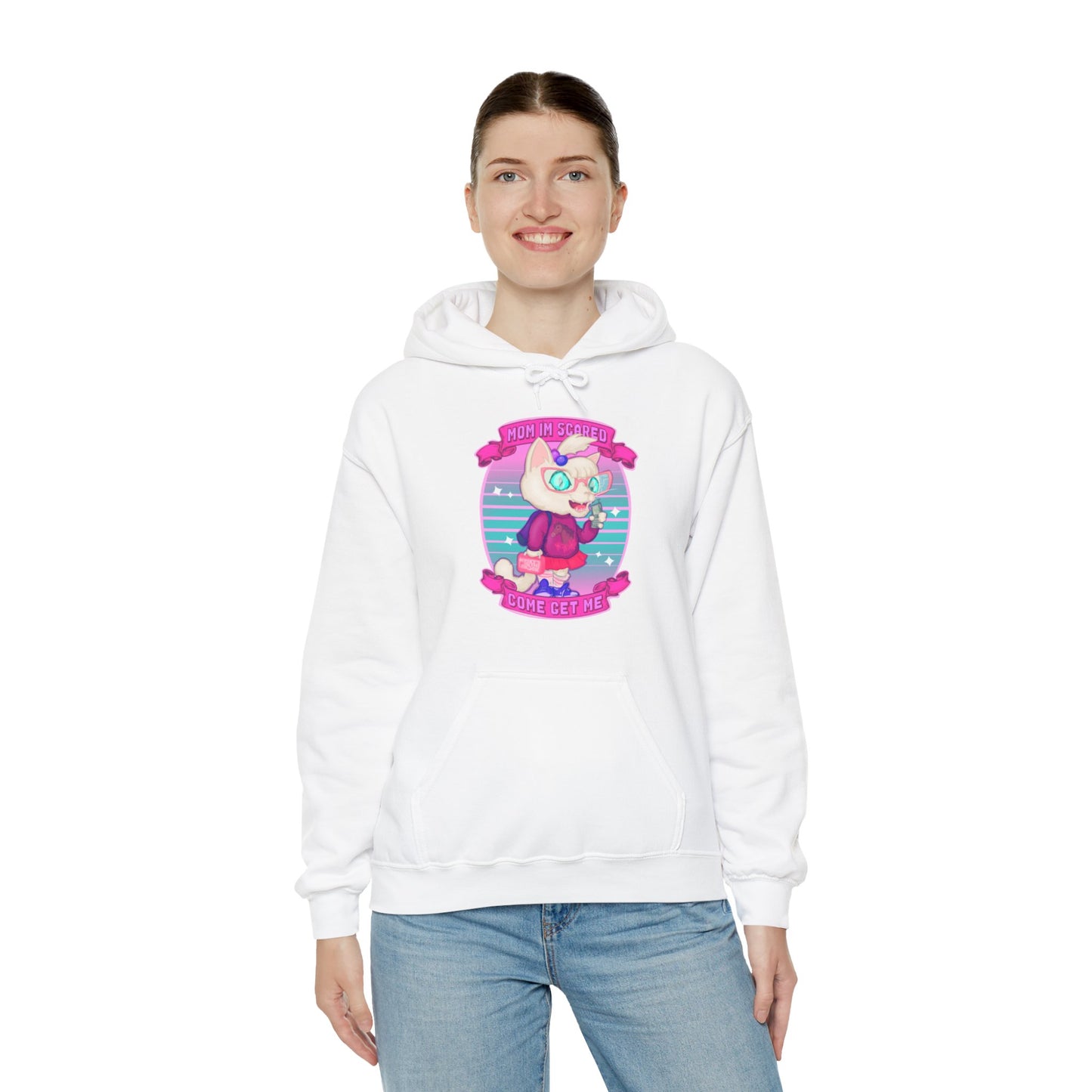 Mom I'm Scared Unisex Heavy Blend Hooded Sweatshirt