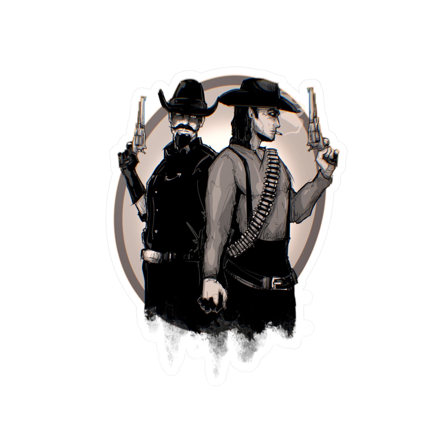 Bounty Hunter Lovers Kiss-Cut Vinyl Decal