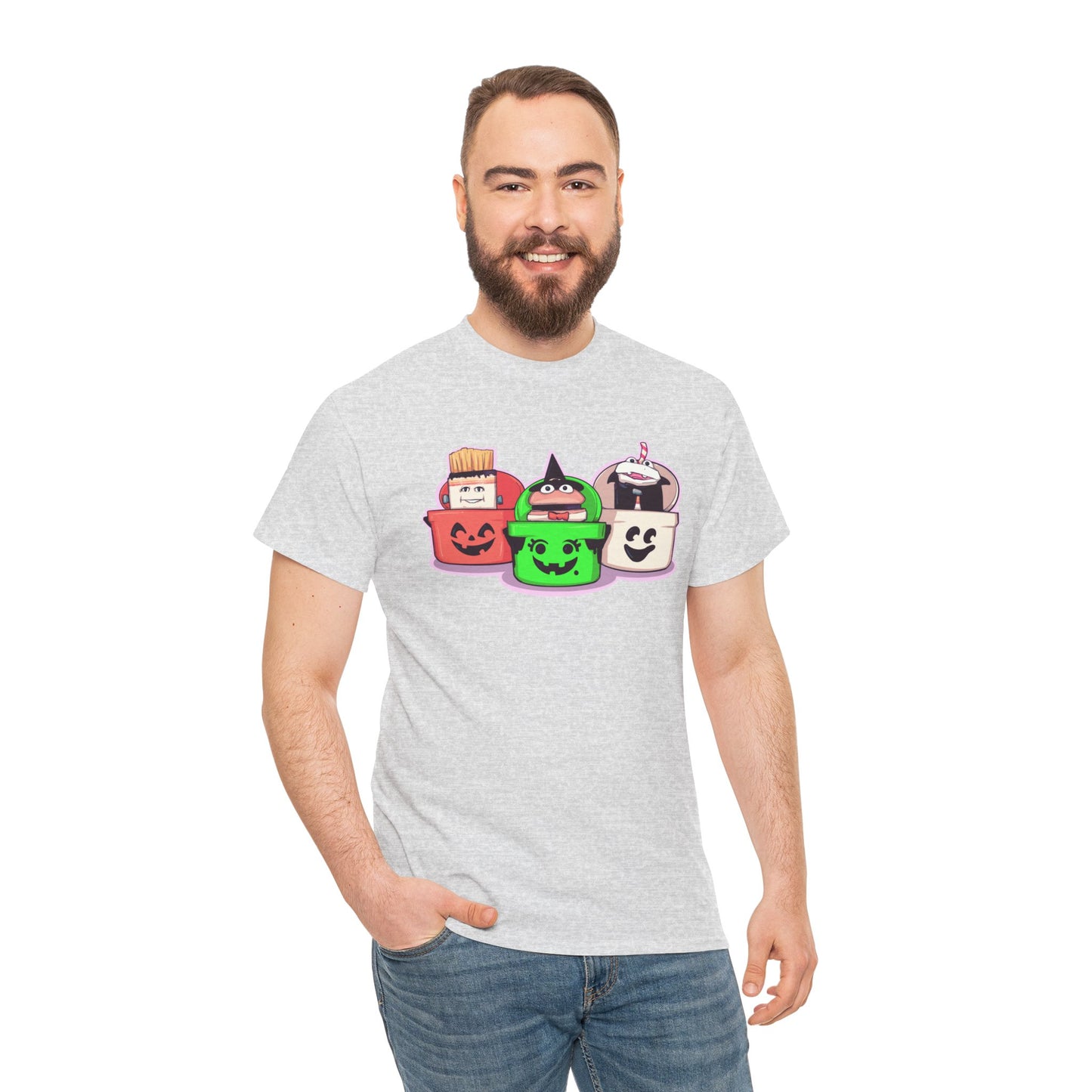 Spooky Fast Food Unisex Heavy Cotton Tee