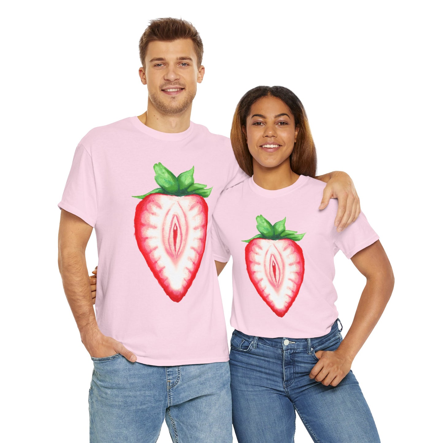 Juicy Strawberry Unisex Heavy Cotton Tee