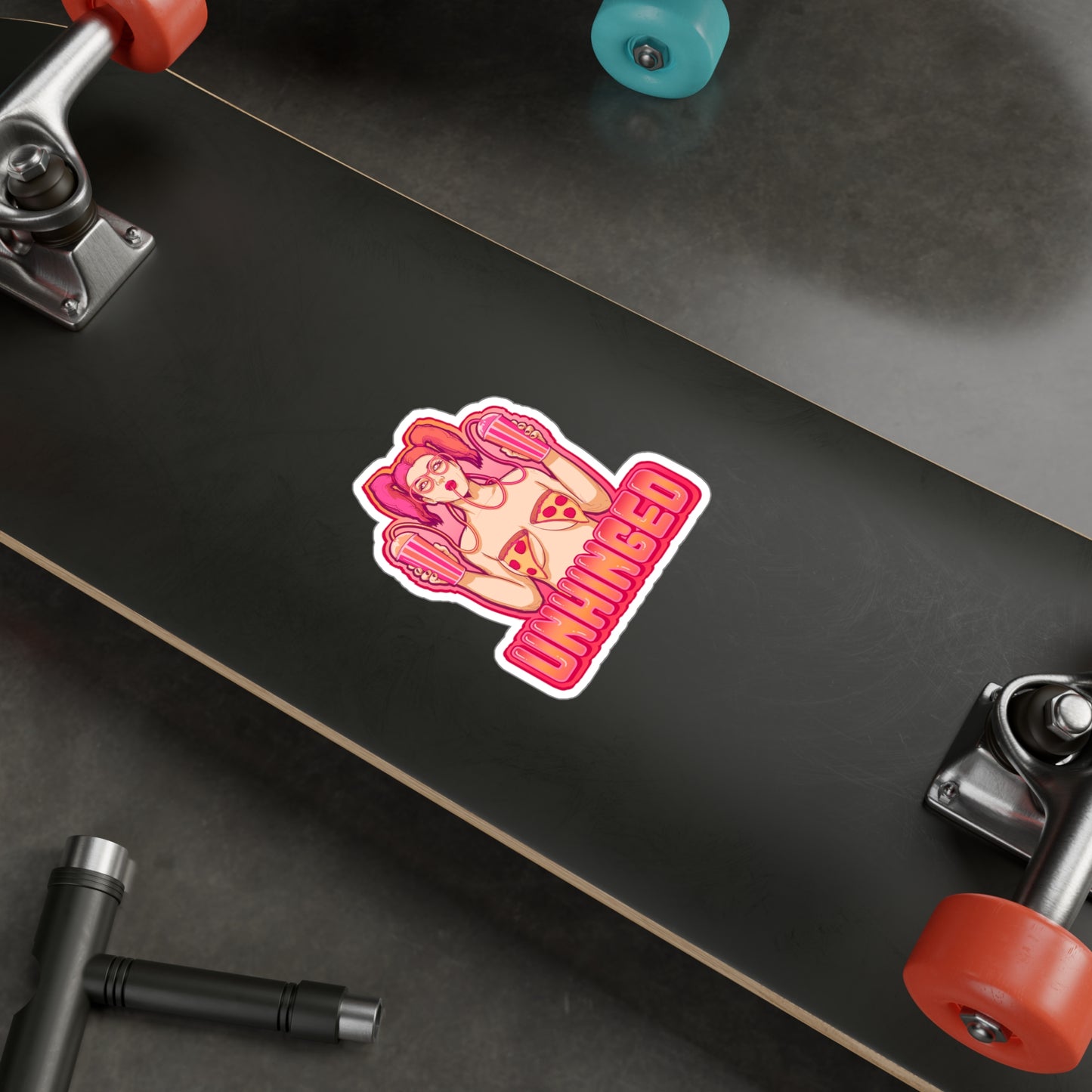 Unhinged Kiss-Cut Vinyl Decal