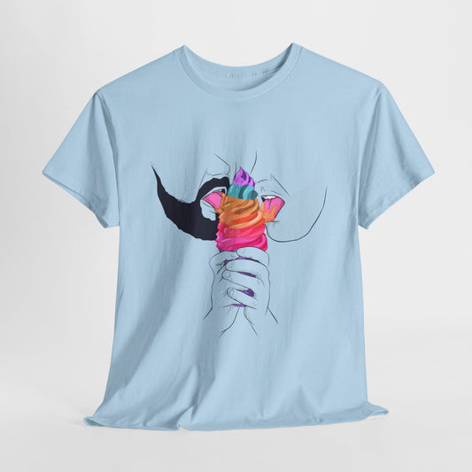 Gay Ice Cream Unisex Heavy Cotton Tee