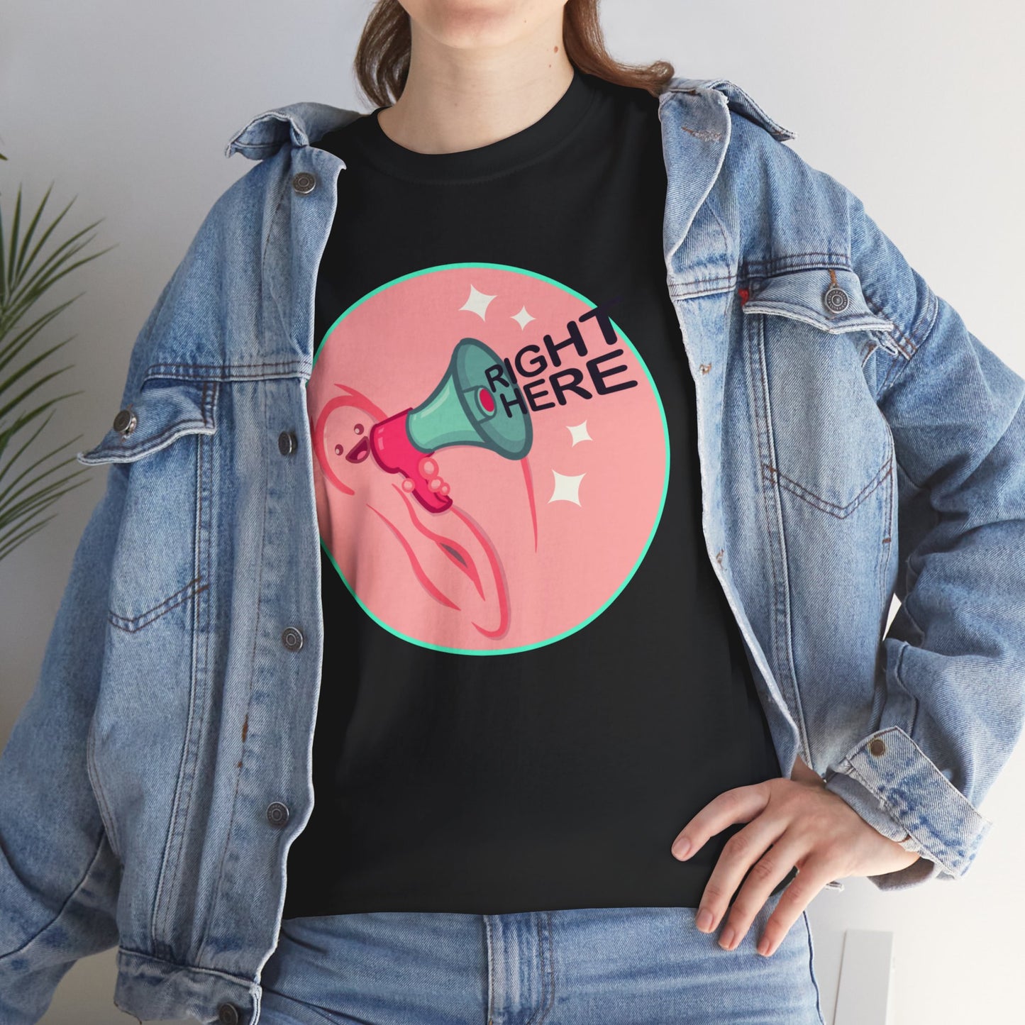 Right Here Unisex Heavy Cotton Tee