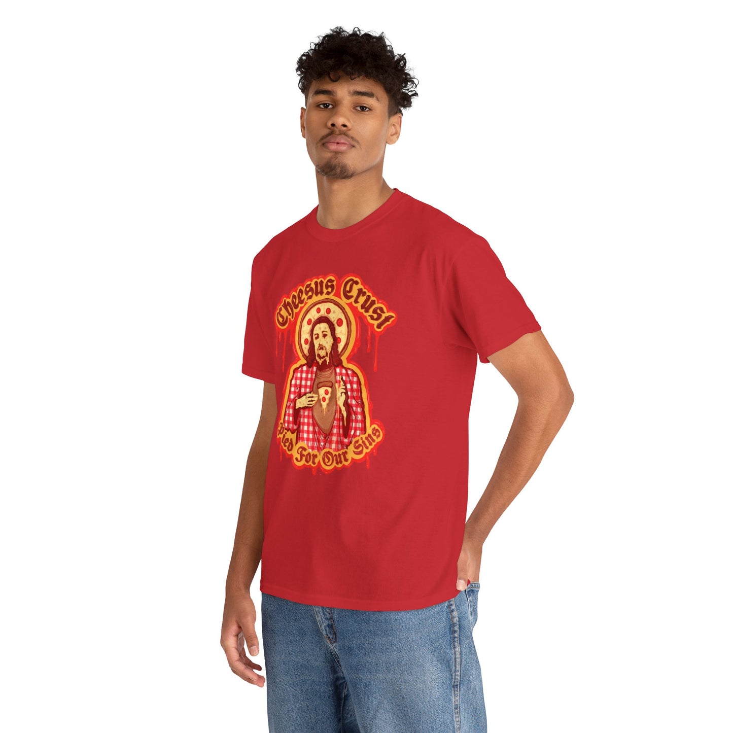 Cheesus Crust Unisex Heavy Cotton Tee